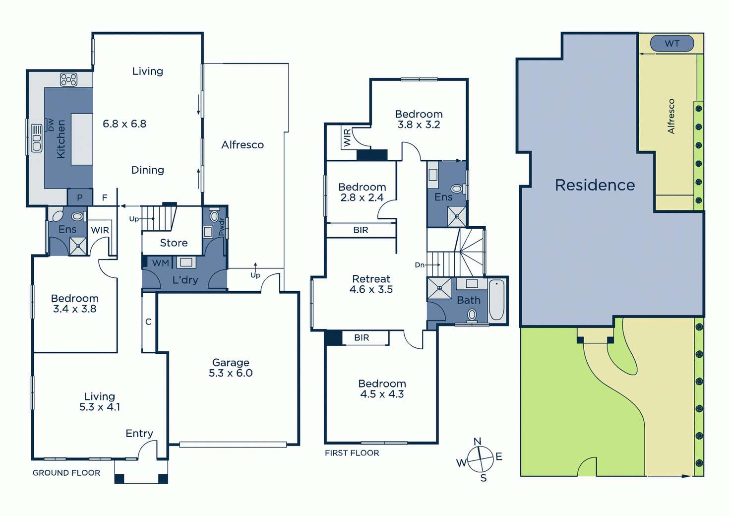 Floorplan of Homely townhouse listing, 33A McKean Street, Box Hill North VIC 3129