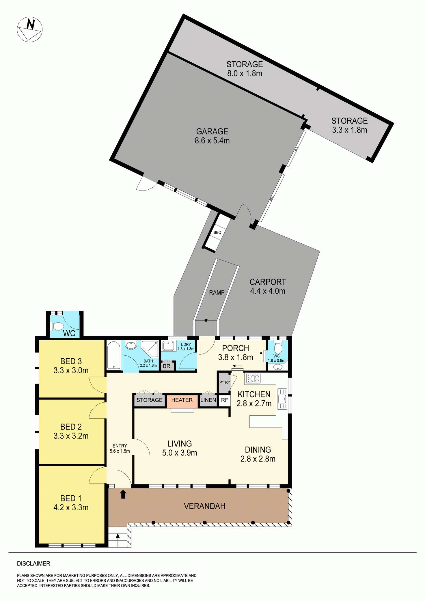 Floorplan of Homely house listing, 127 Walker Street, Ballarat North VIC 3350