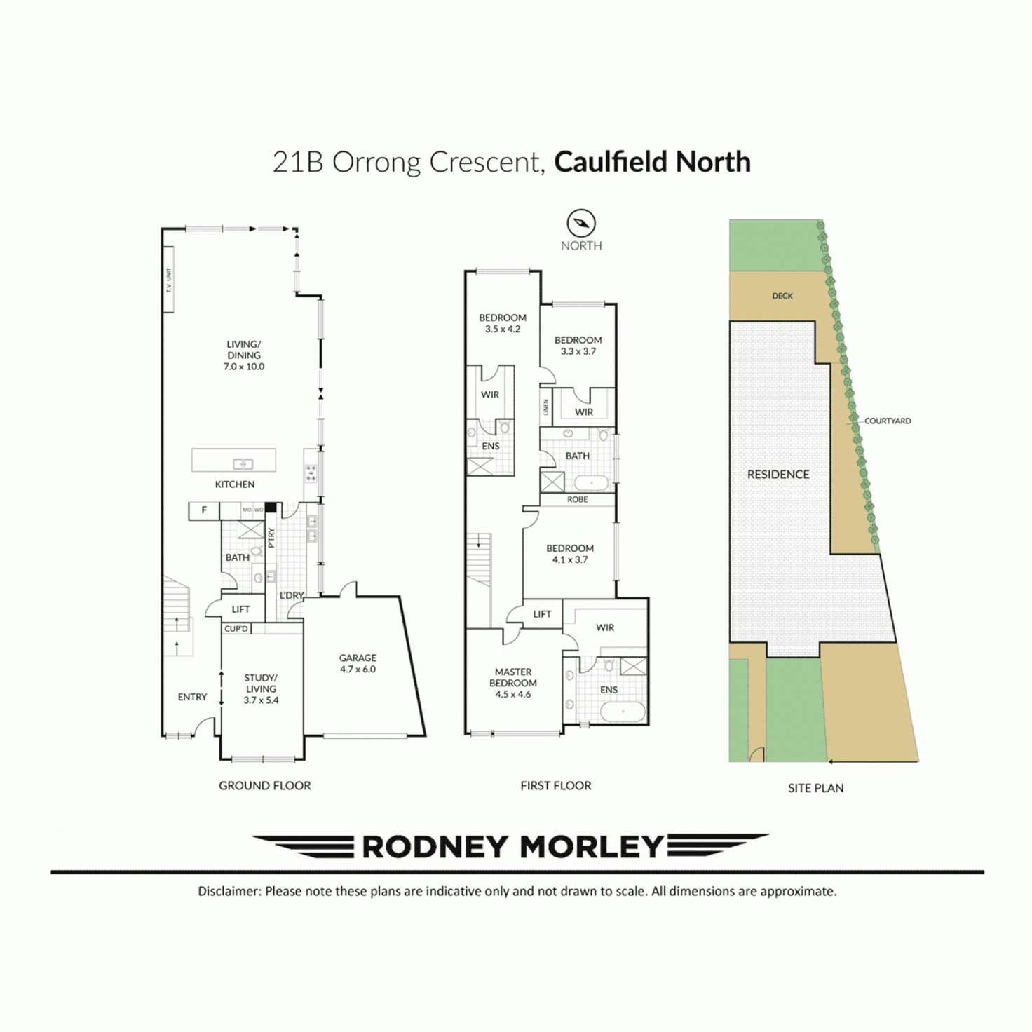 Floorplan of Homely townhouse listing, 21B Orrong Crescent, Caulfield North VIC 3161