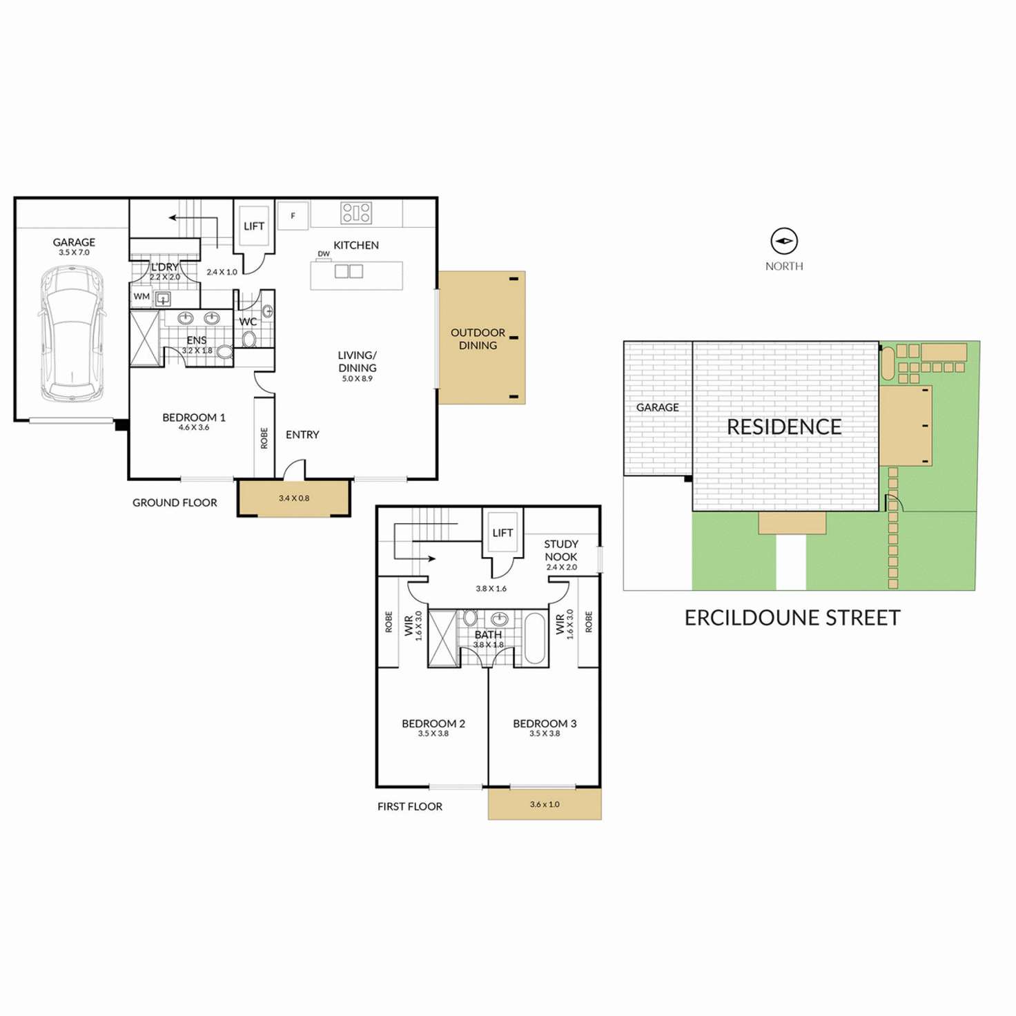 Floorplan of Homely house listing, 5 Ercildoune Street, Caulfield North VIC 3161