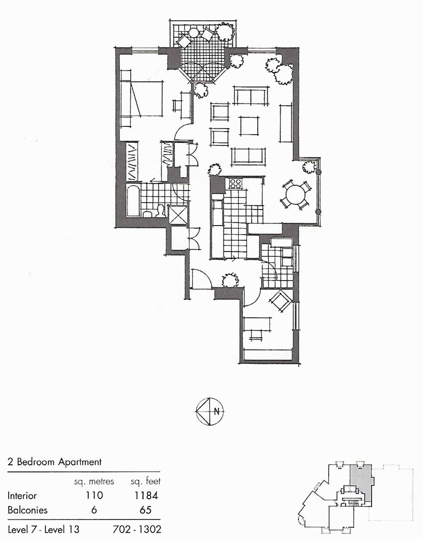 Floorplan of Homely unit listing, 1102/666 Chapel Street, South Yarra VIC 3141