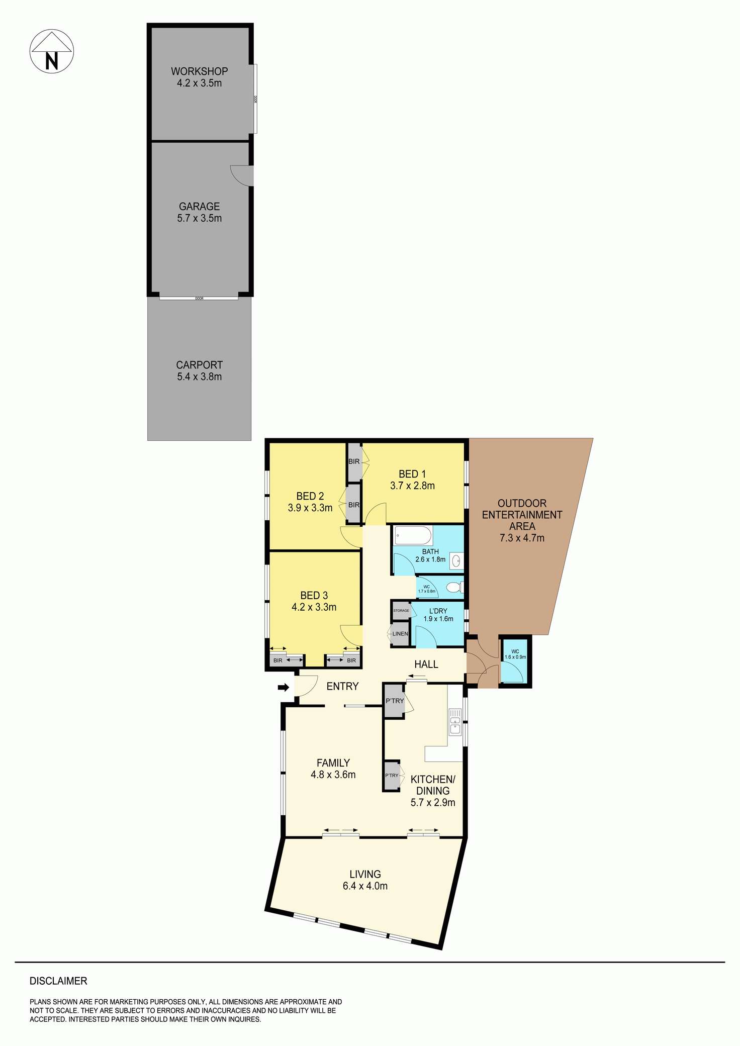 Floorplan of Homely house listing, 36 Harold Street, Wendouree VIC 3355