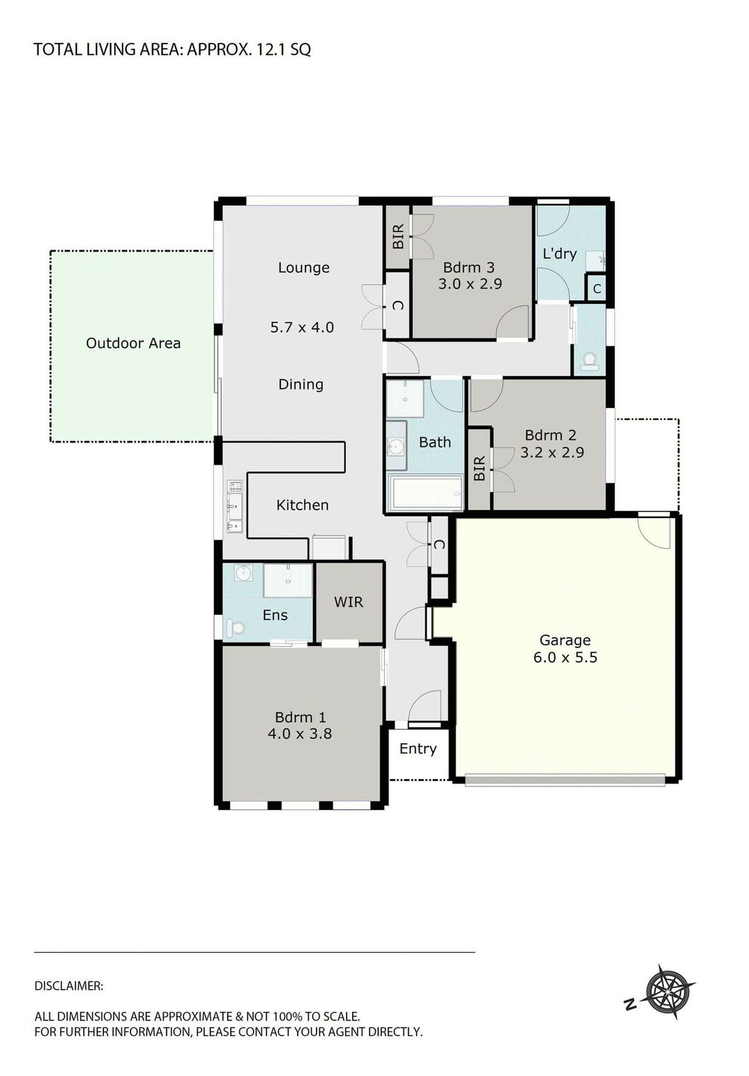 Floorplan of Homely house listing, 2/3 Chiara Court, Brown Hill VIC 3350