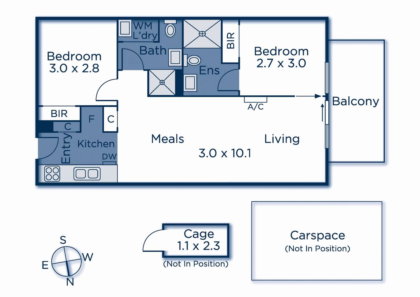 Floorplan of Homely apartment listing, 214/15-21 Harrow Street, Box Hill VIC 3128