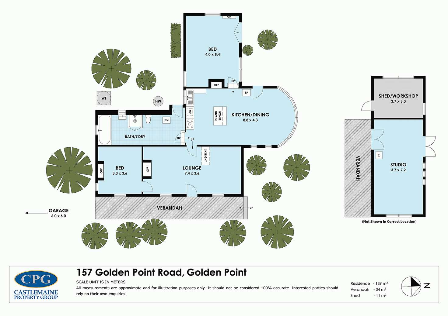 Floorplan of Homely house listing, 157 Golden Point Road, Chewton VIC 3451