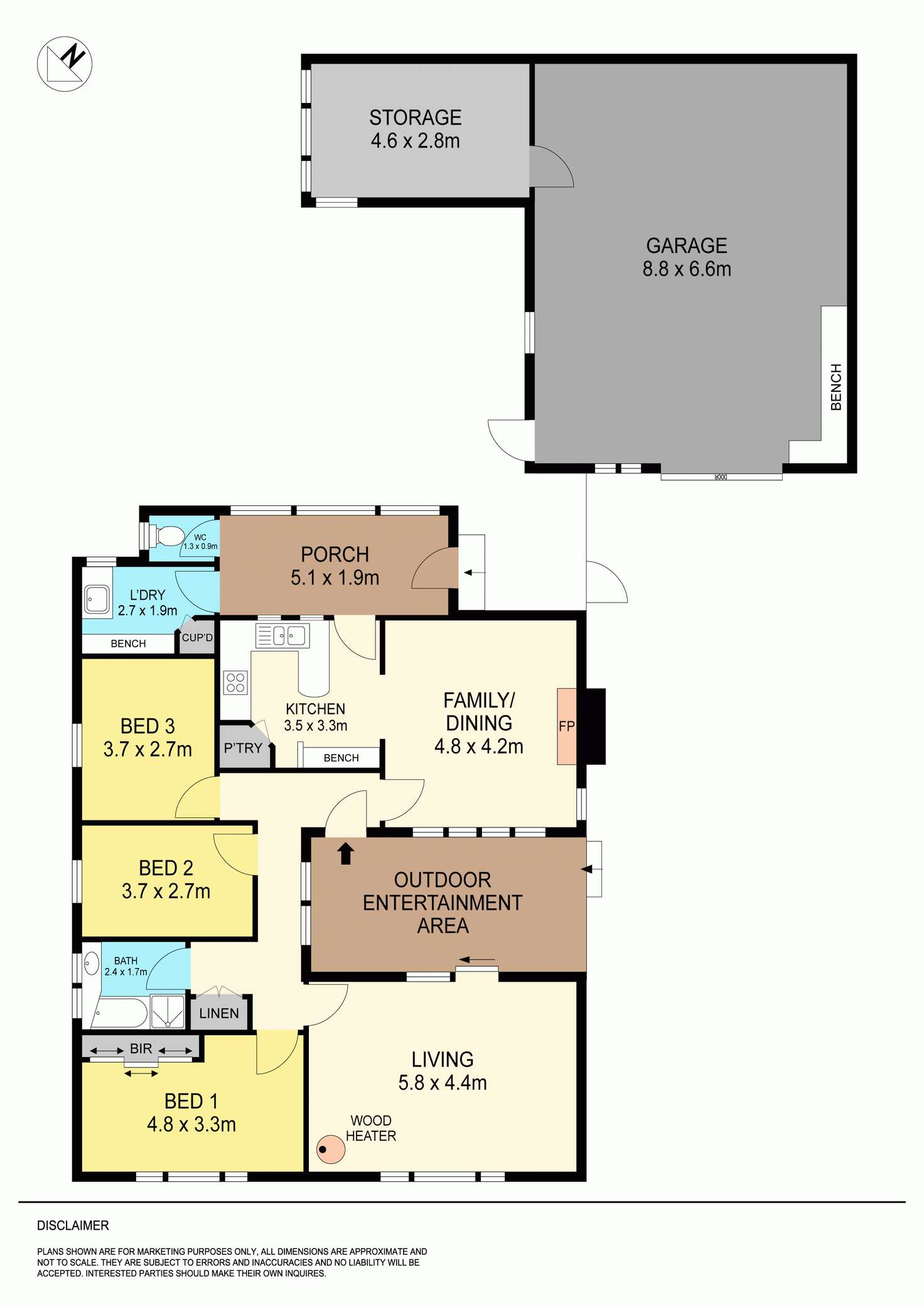 Floorplan of Homely house listing, 16 Manneville Street, Wendouree VIC 3355