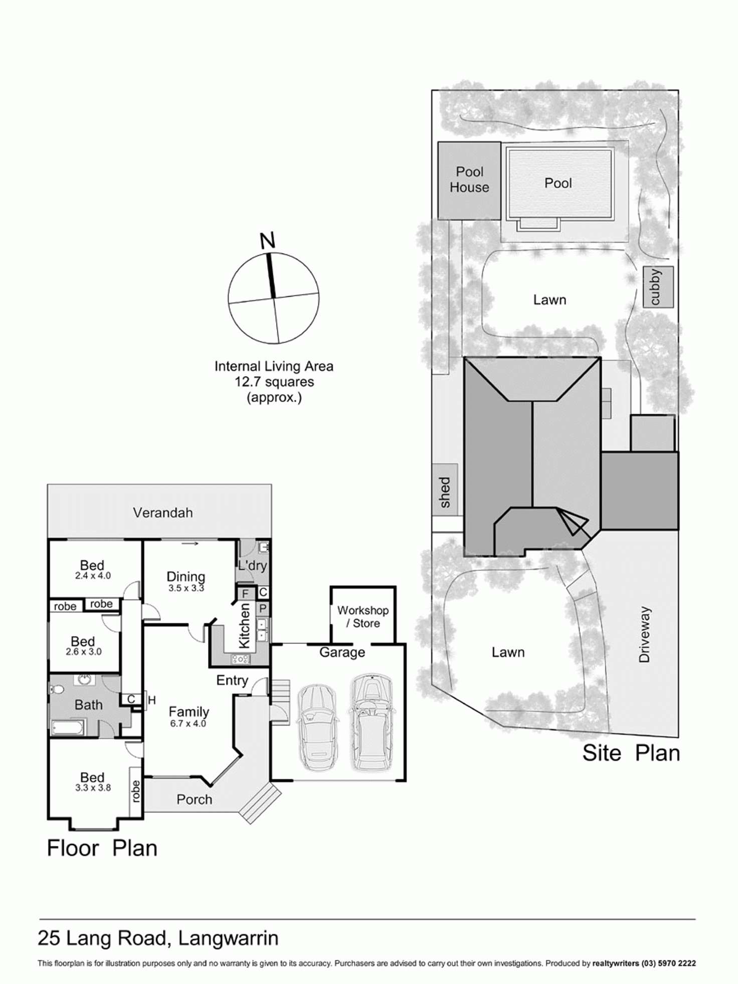 Floorplan of Homely house listing, 25 Lang Road, Langwarrin VIC 3910