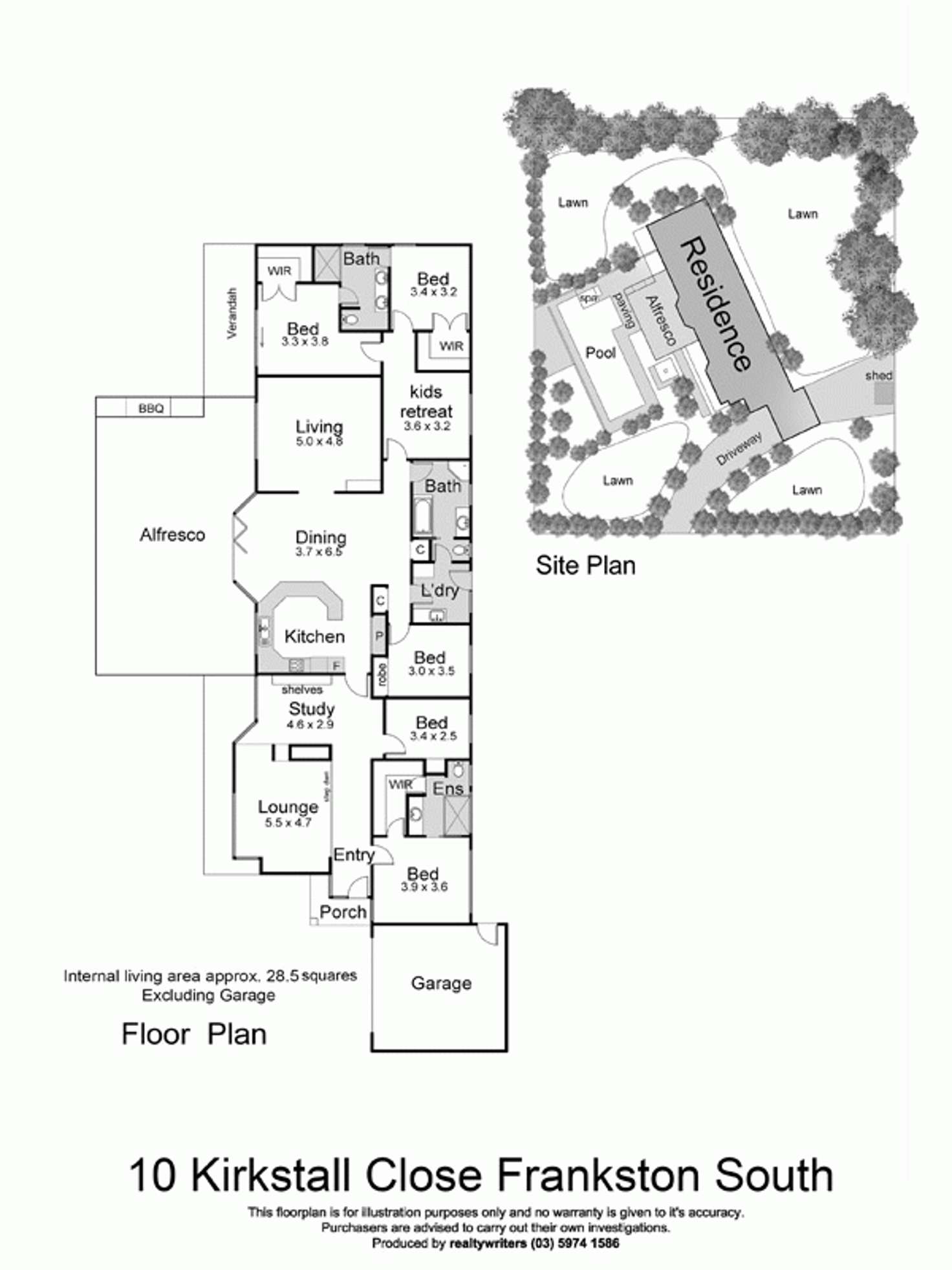 Floorplan of Homely house listing, 10 Kirkstall Close, Frankston South VIC 3199