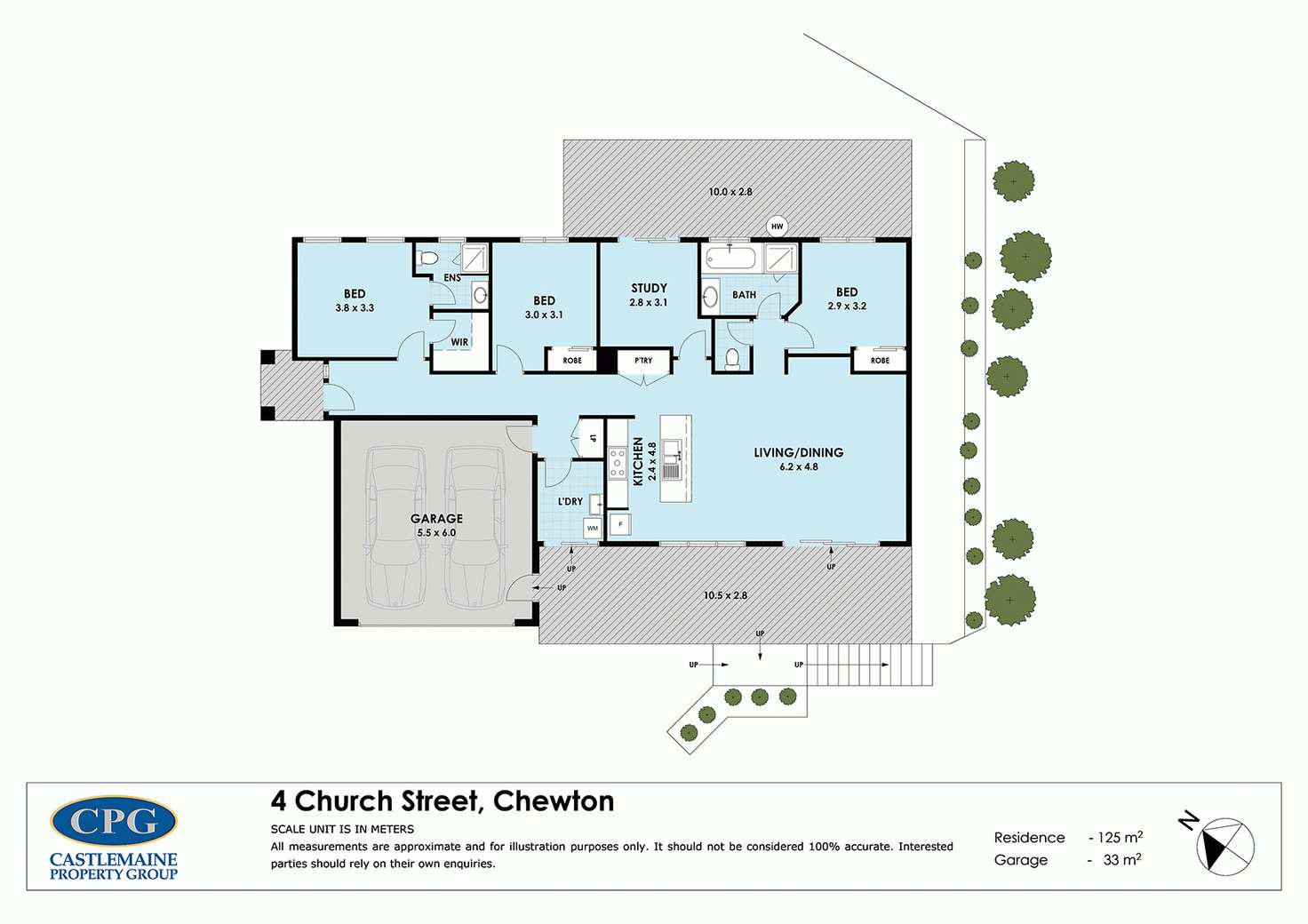 Floorplan of Homely house listing, 4 Church Street, Chewton VIC 3451