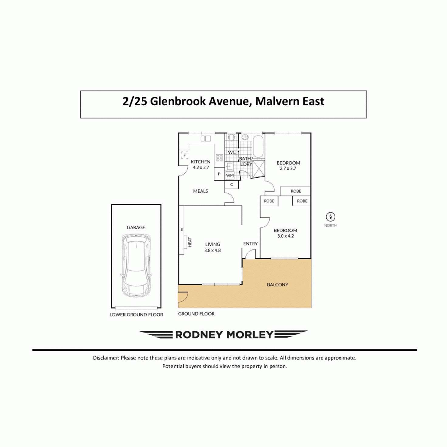Floorplan of Homely apartment listing, 2/25 Glenbrook Avenue, Malvern East VIC 3145