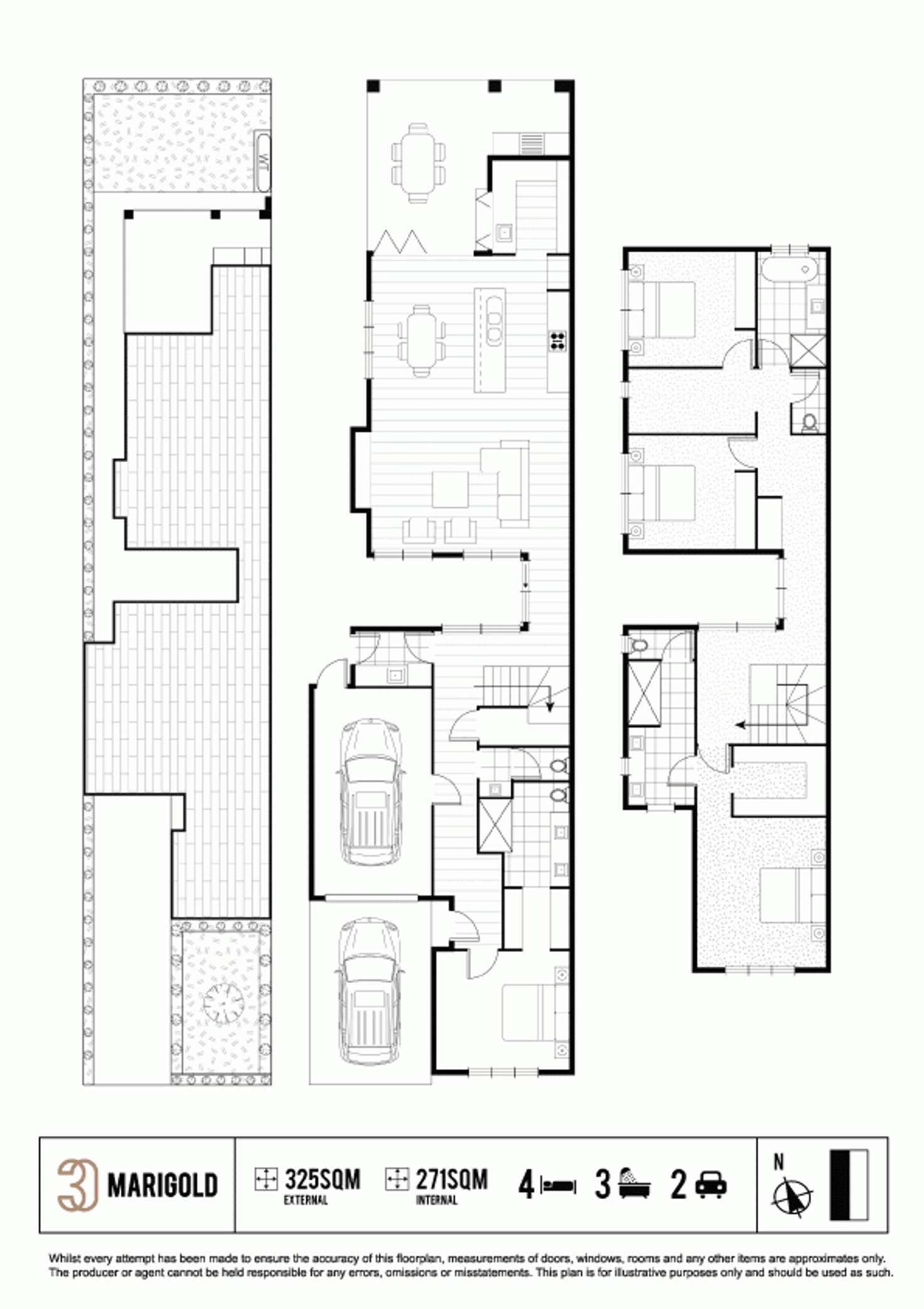 Floorplan of Homely townhouse listing, 2/30 Marigold Avenue, Altona North VIC 3025