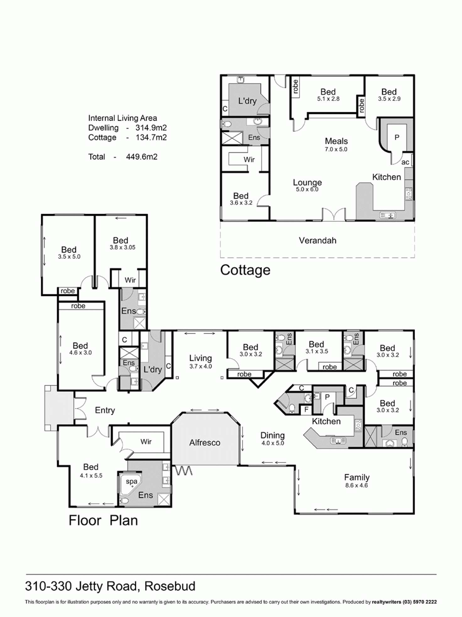 Floorplan of Homely acreageSemiRural listing, 310-330 Jetty Road, Rosebud VIC 3939