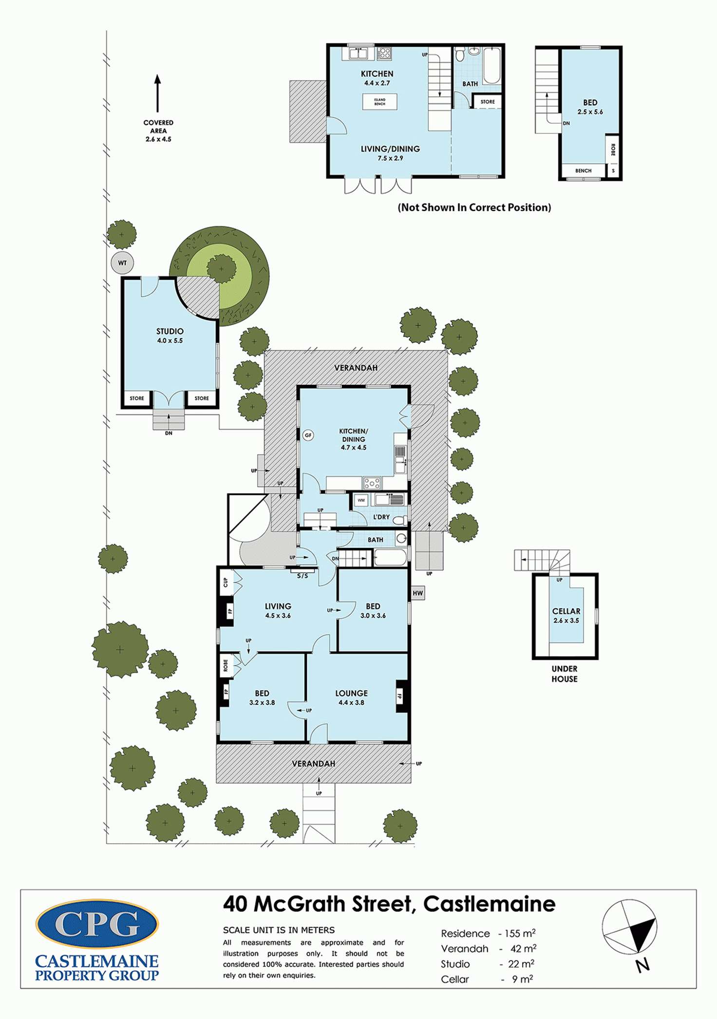 Floorplan of Homely house listing, 40 McGrath Street, Castlemaine VIC 3450
