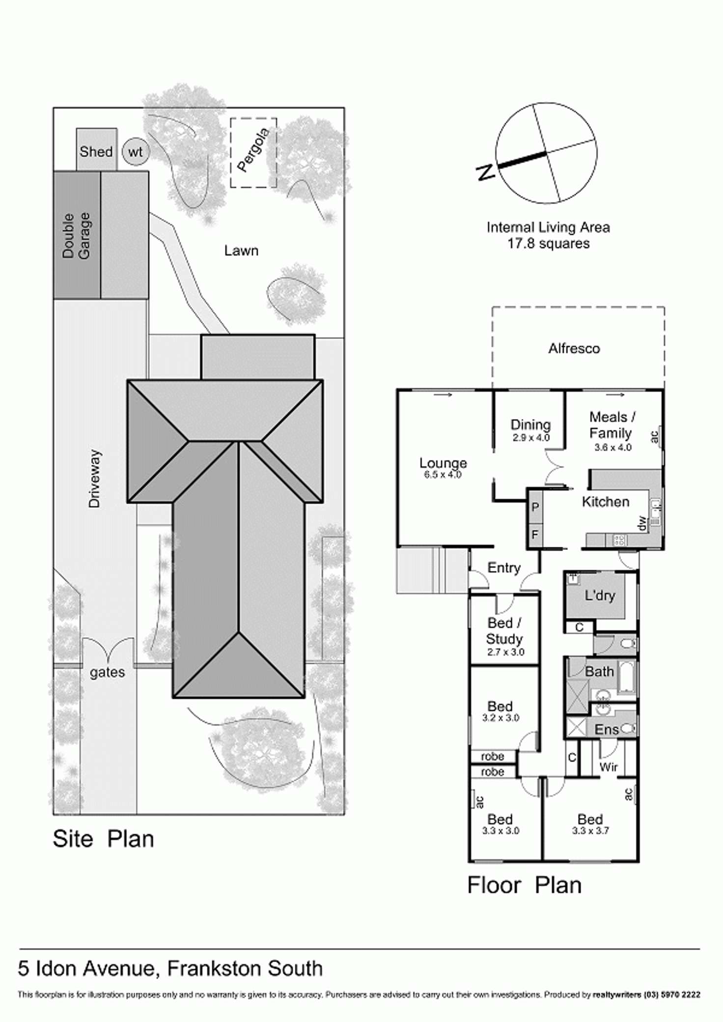 Floorplan of Homely house listing, 5 Idon Avenue, Frankston South VIC 3199