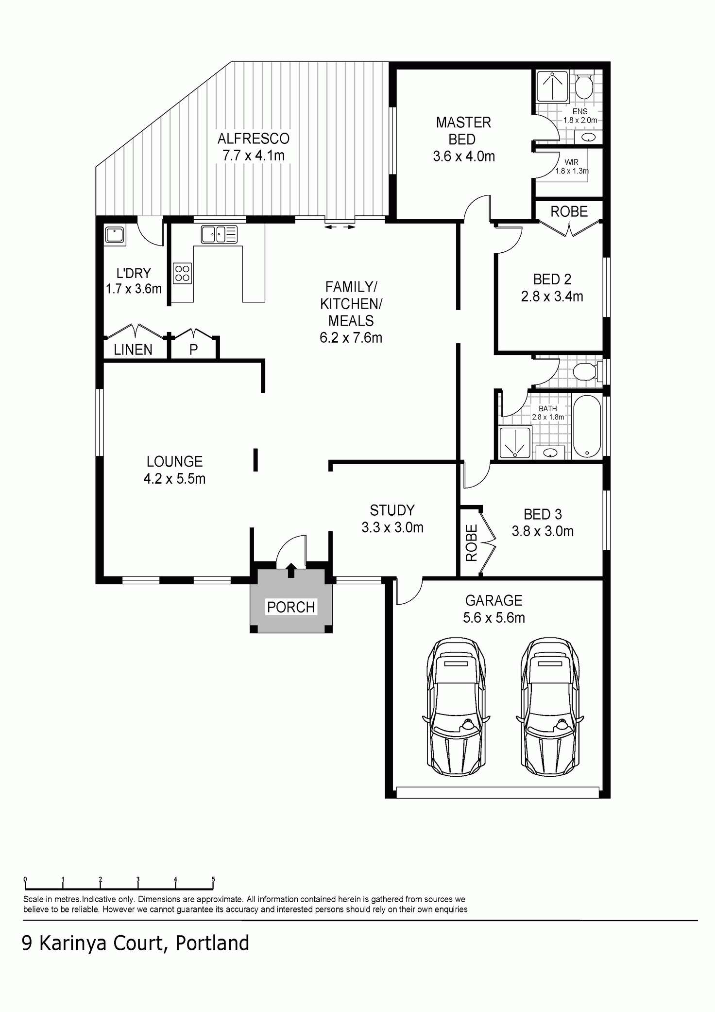 Floorplan of Homely house listing, 9 KARINYA Crescent, Portland VIC 3305