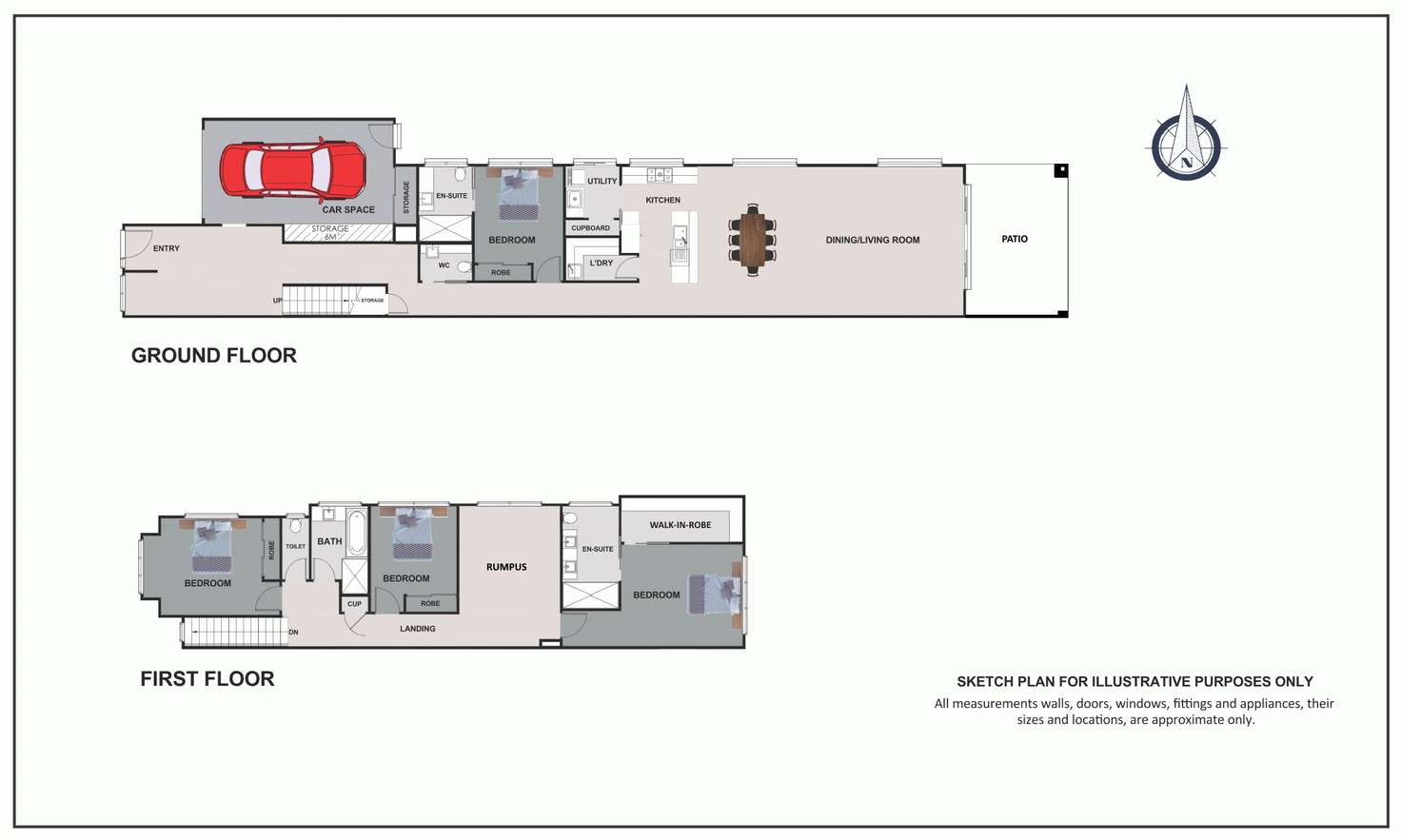 Floorplan of Homely townhouse listing, 16A Thorpe Street, Newport VIC 3015