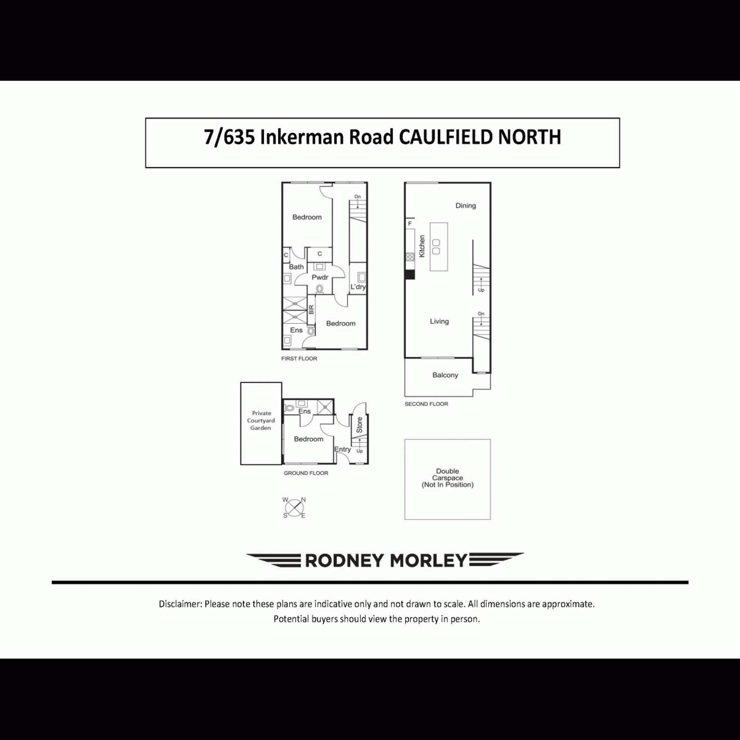 Floorplan of Homely townhouse listing, 7/635 Inkerman Road, Caulfield North VIC 3161
