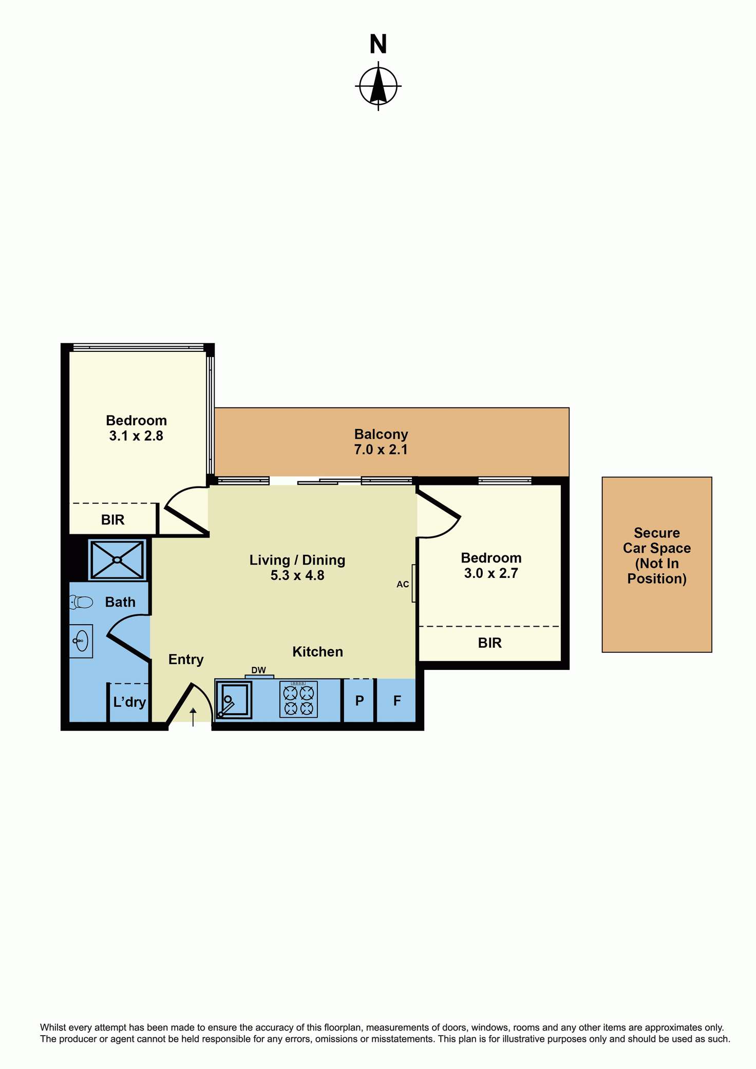 Floorplan of Homely apartment listing, 3.05/33-35 Arden Street, North Melbourne VIC 3051