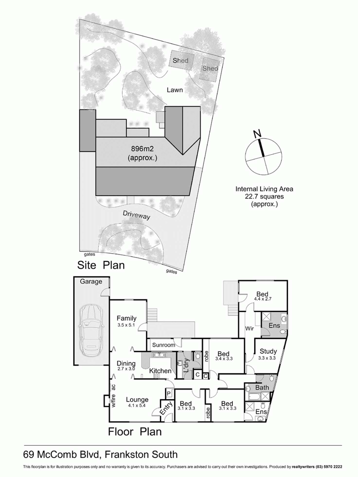 Floorplan of Homely house listing, 69 McComb Boulevard, Frankston South VIC 3199