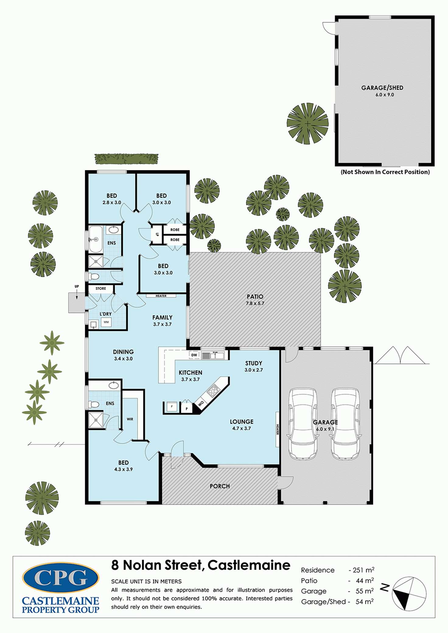 Floorplan of Homely house listing, 8 Nolan Street, Castlemaine VIC 3450