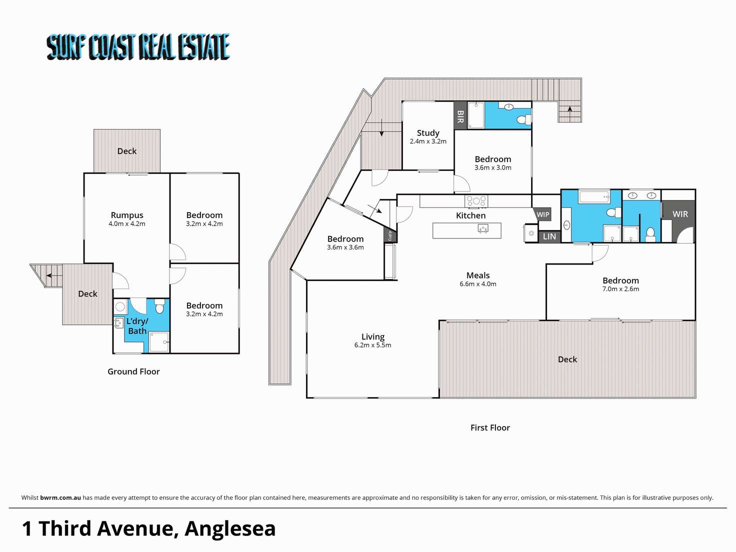 Floorplan of Homely house listing, 1 THIRD Avenue, Anglesea VIC 3230