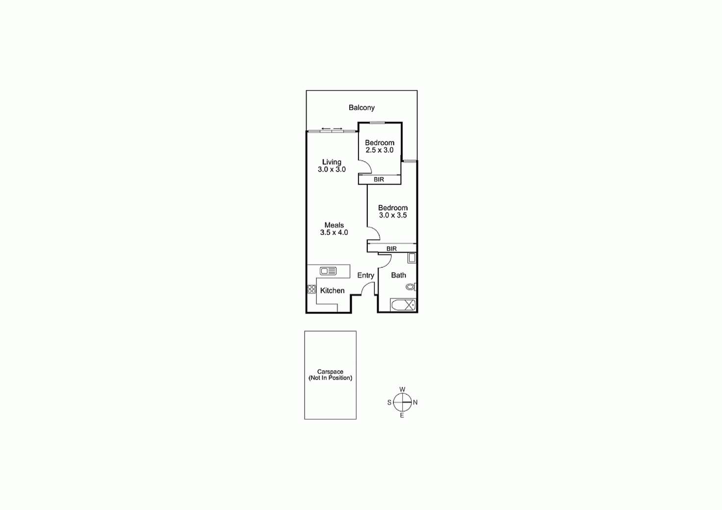 Floorplan of Homely apartment listing, 205/250 Barkly Street, Footscray VIC 3011