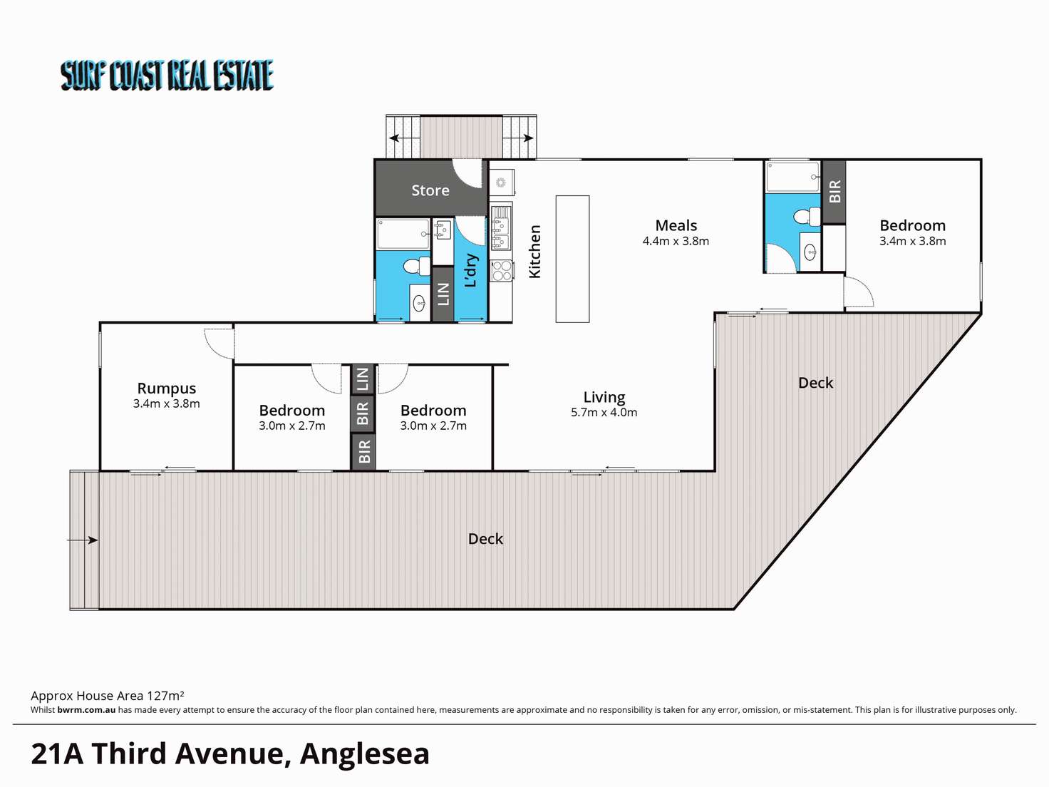 Floorplan of Homely house listing, 21a THIRD Avenue, Anglesea VIC 3230
