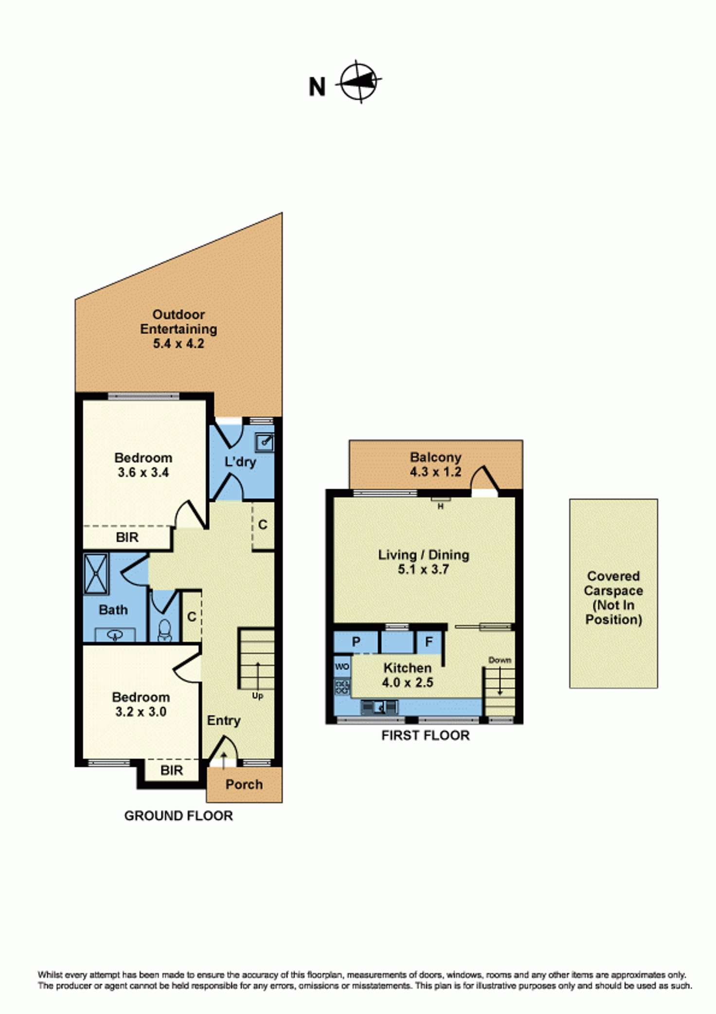 Floorplan of Homely townhouse listing, 3/12 Stevedore Street, Williamstown VIC 3016