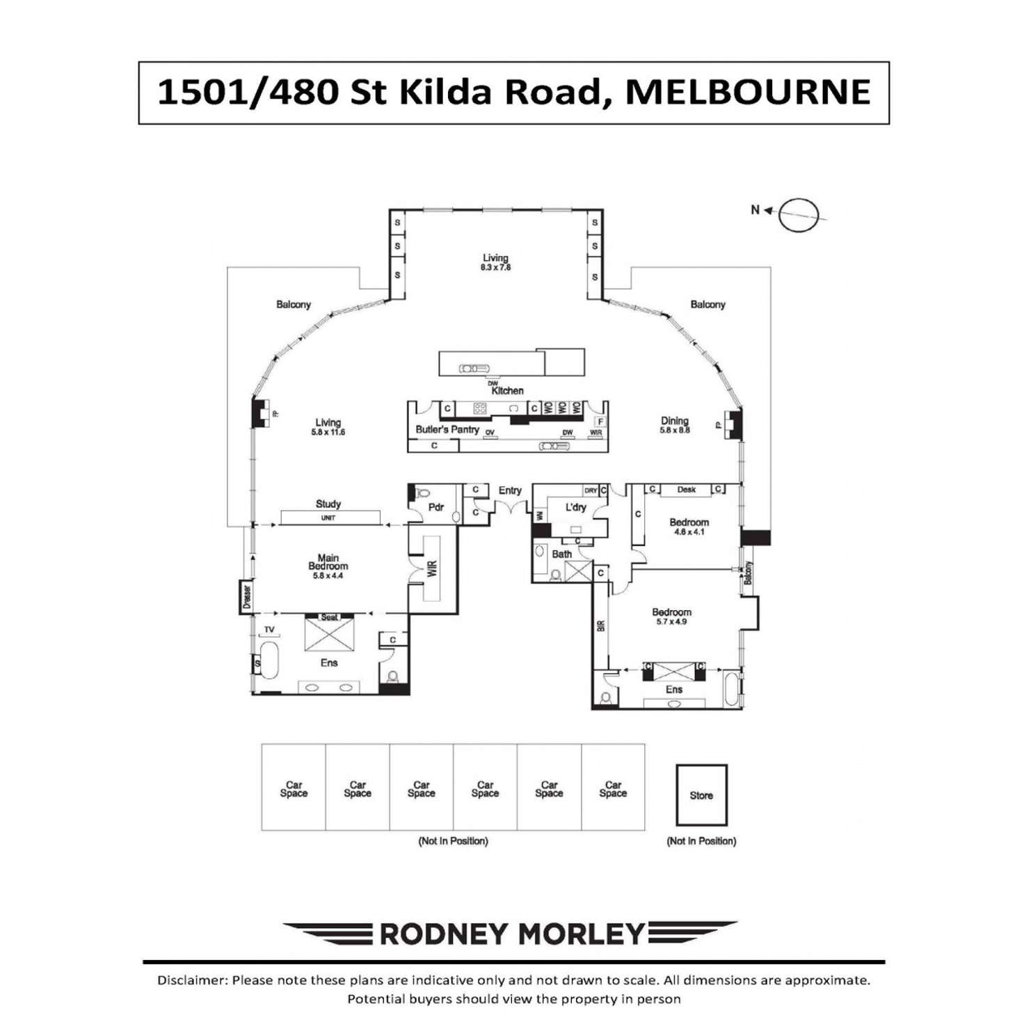 Floorplan of Homely apartment listing, 1501/480 St Kilda Road, Melbourne VIC 3004