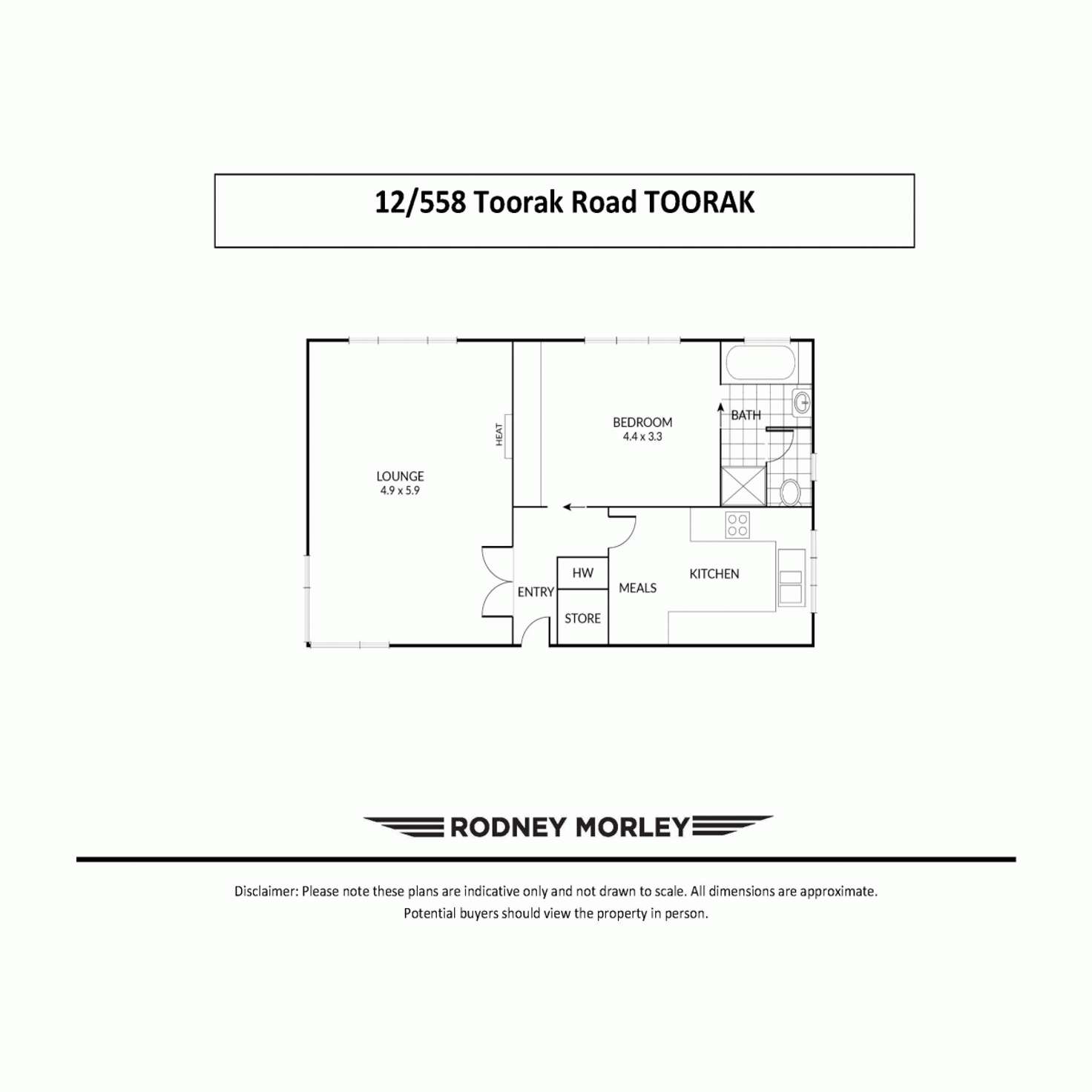 Floorplan of Homely apartment listing, 12/558 Toorak Road, Toorak VIC 3142