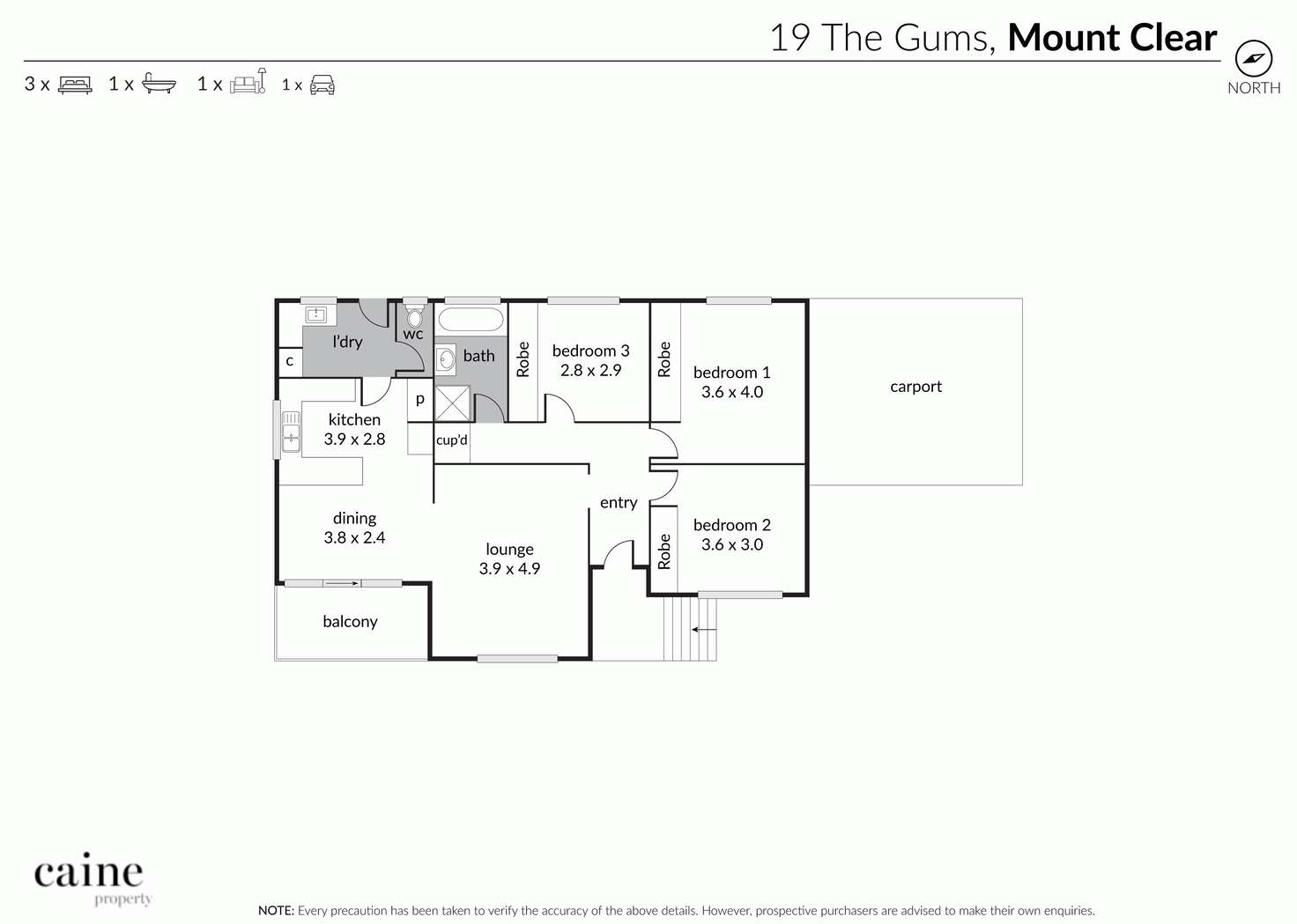 Floorplan of Homely house listing, 19 The Gums, Mount Clear VIC 3350