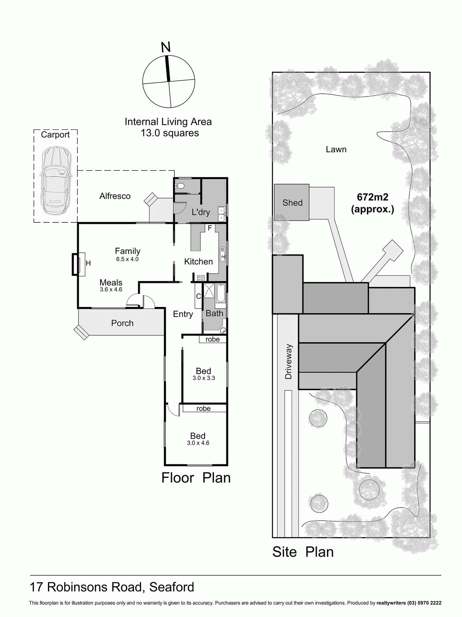 Floorplan of Homely house listing, 17 Robinsons Road, Seaford VIC 3198