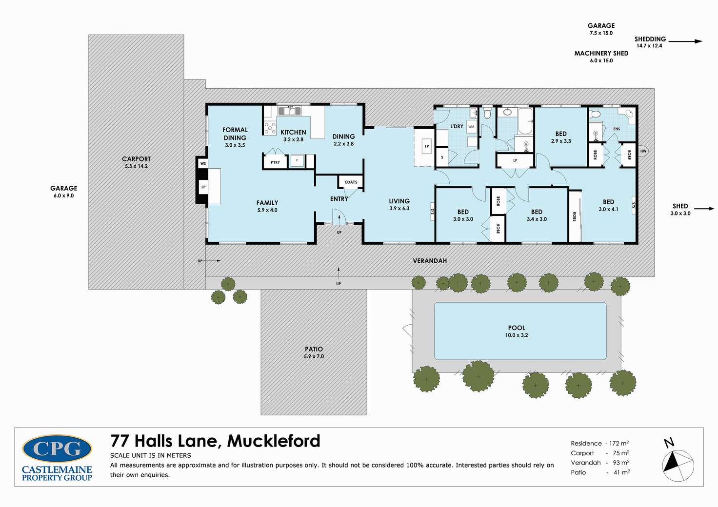 Floorplan of Homely house listing, 77 Halls Lane, Muckleford VIC 3451