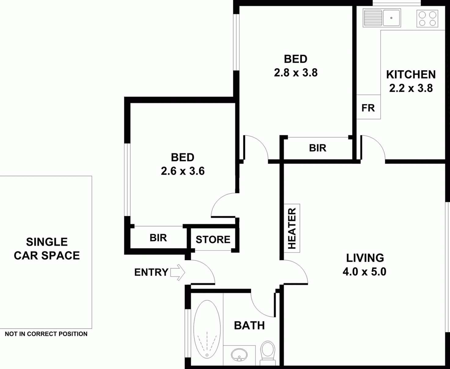 Floorplan of Homely apartment listing, 22/614 Moreland Road, Brunswick West VIC 3055