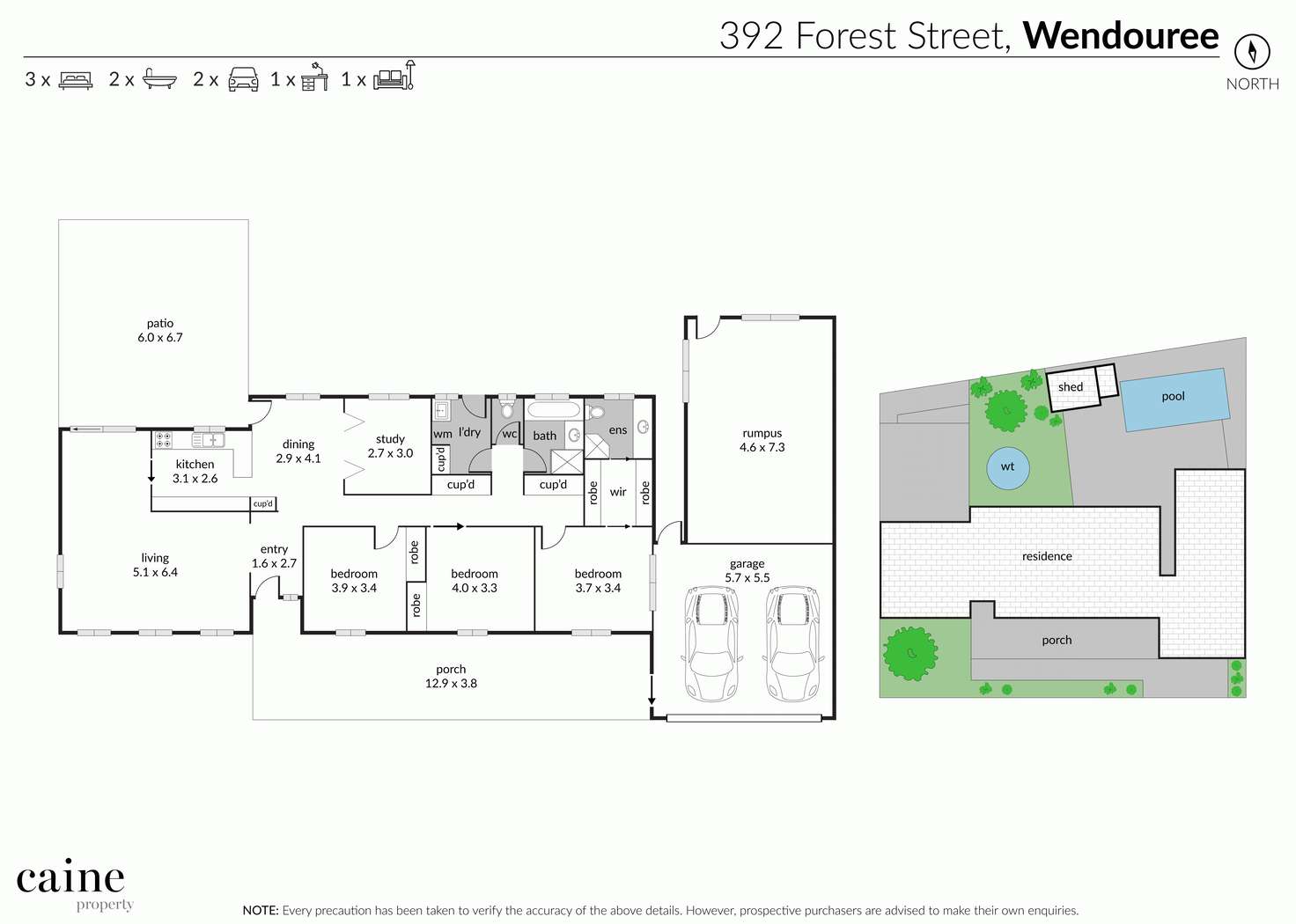 Floorplan of Homely house listing, 392 Forest Street, Wendouree VIC 3355