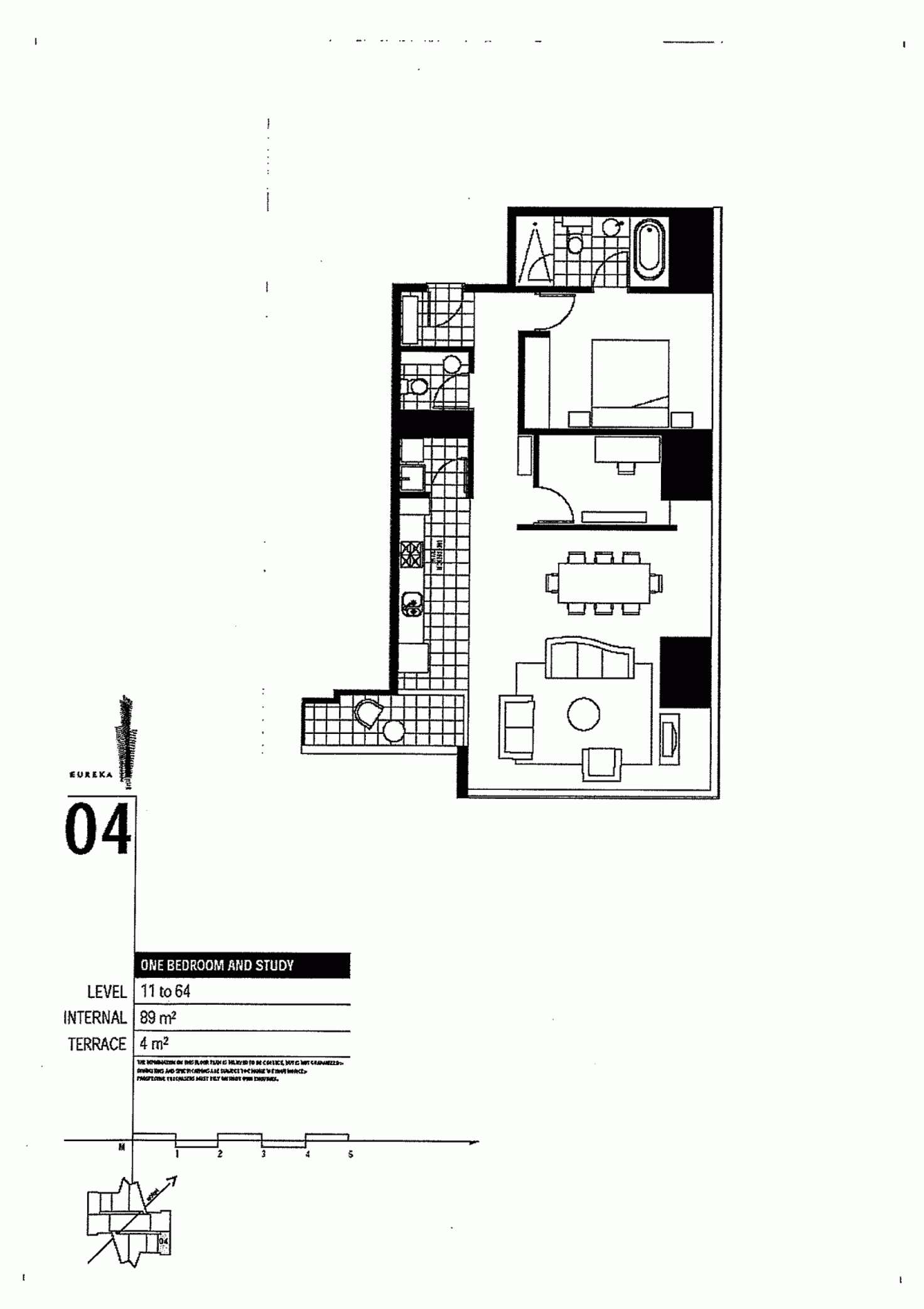 Floorplan of Homely apartment listing, 4004/7 Riverside Quay, Southbank VIC 3006