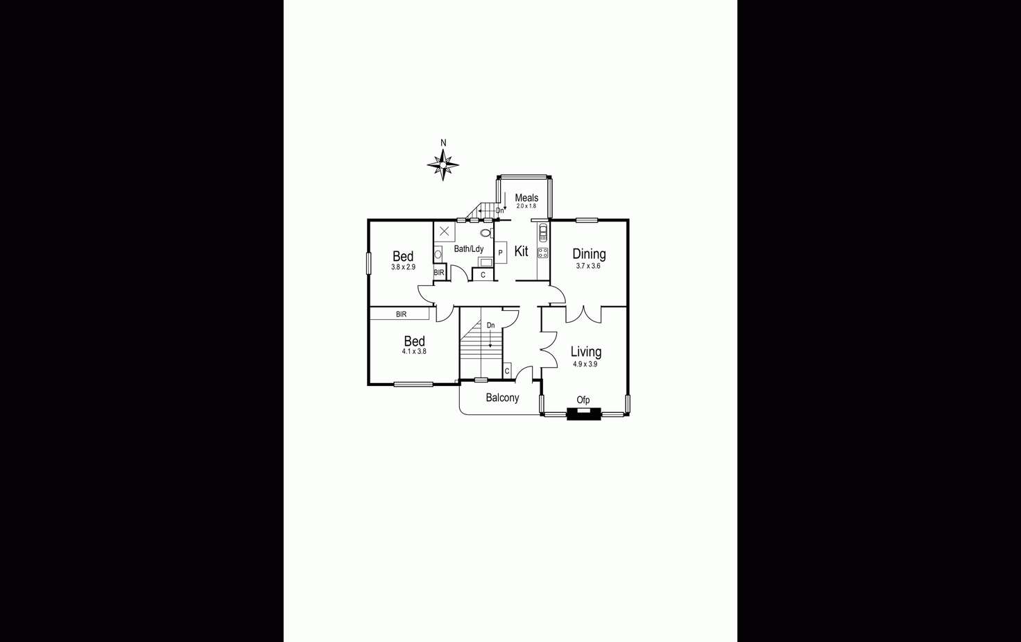 Floorplan of Homely apartment listing, 2/106 Esplanade, Williamstown VIC 3016