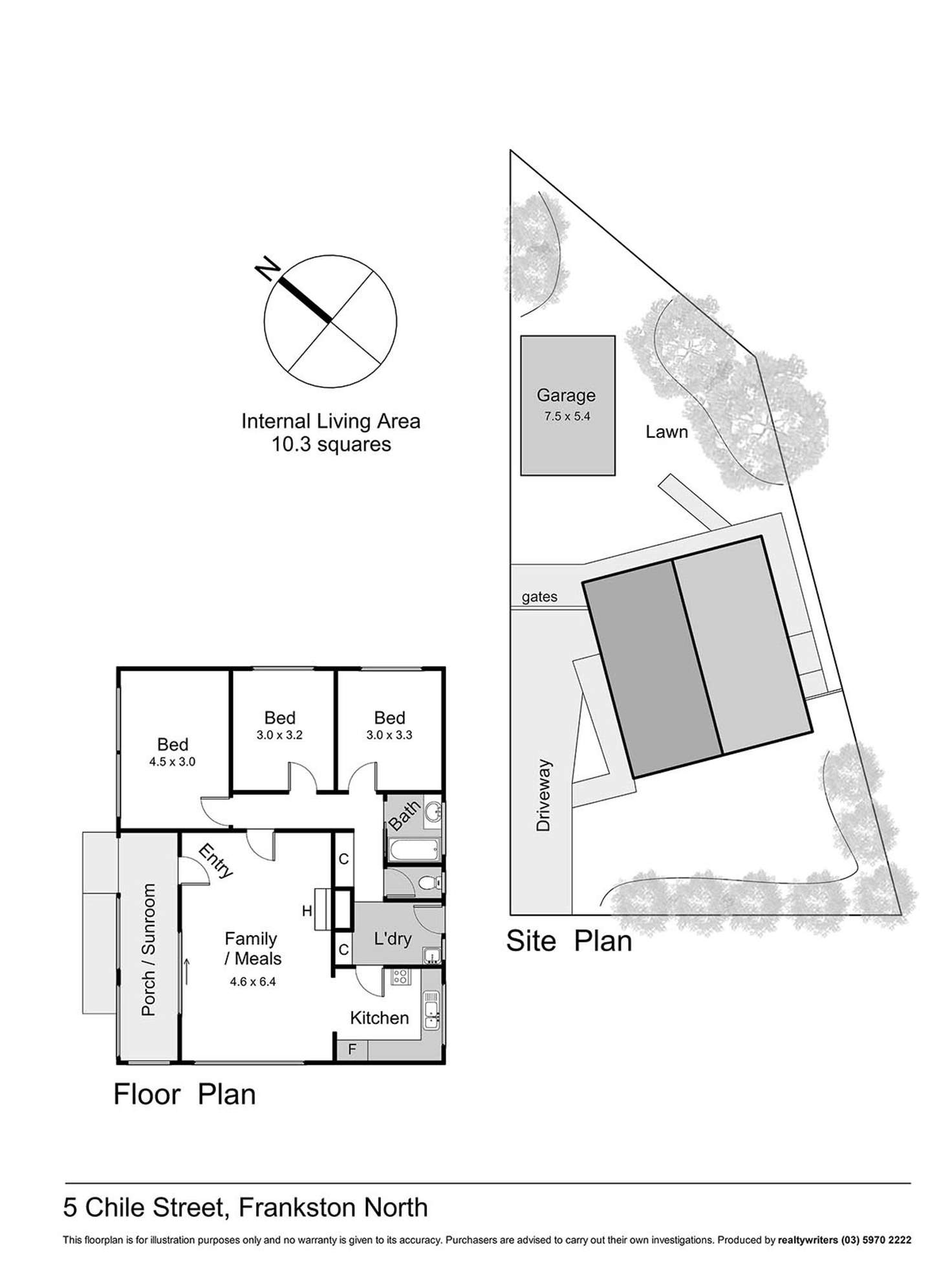 Floorplan of Homely house listing, 5 Chile Street, Frankston North VIC 3200