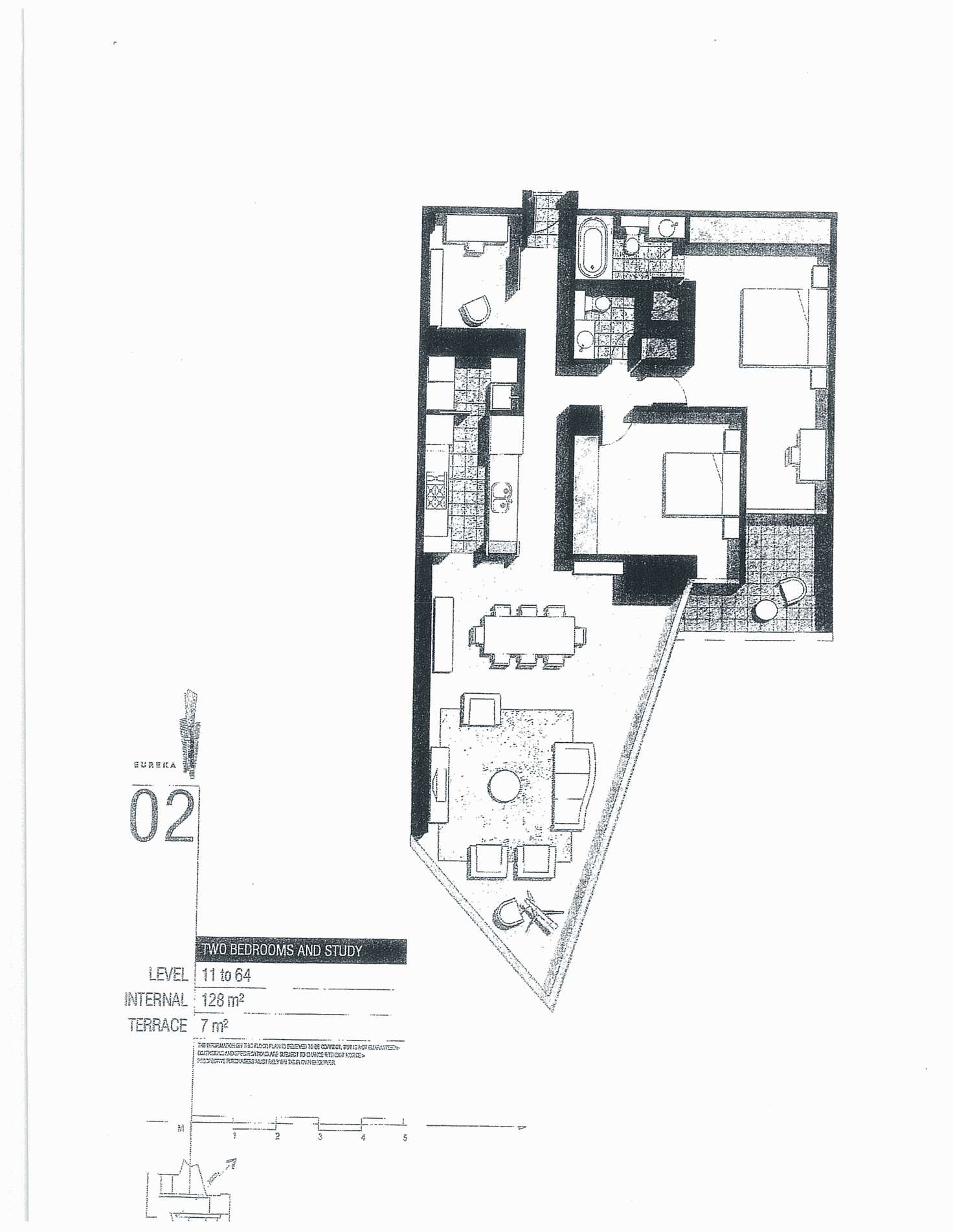 Floorplan of Homely apartment listing, 1602/7 Riverside Quay, Southbank VIC 3006