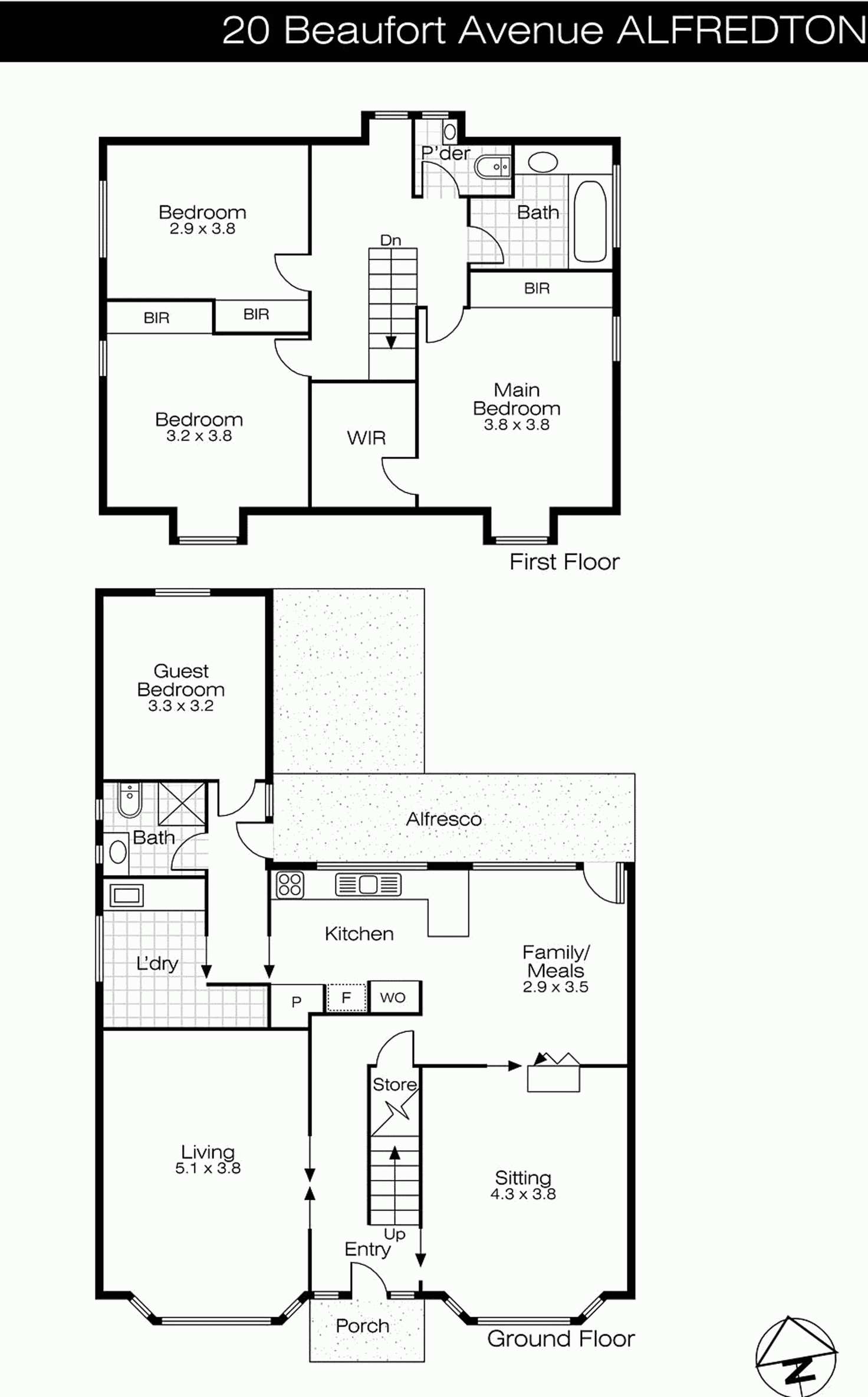 Floorplan of Homely house listing, 20 Beaufort Avenue, Alfredton VIC 3350