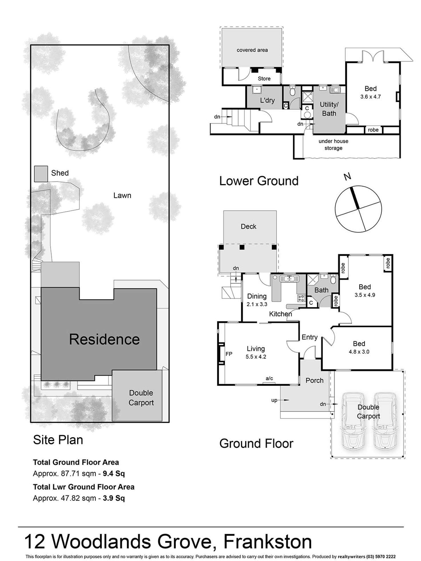 Floorplan of Homely house listing, 12 Woodlands Grove, Frankston VIC 3199