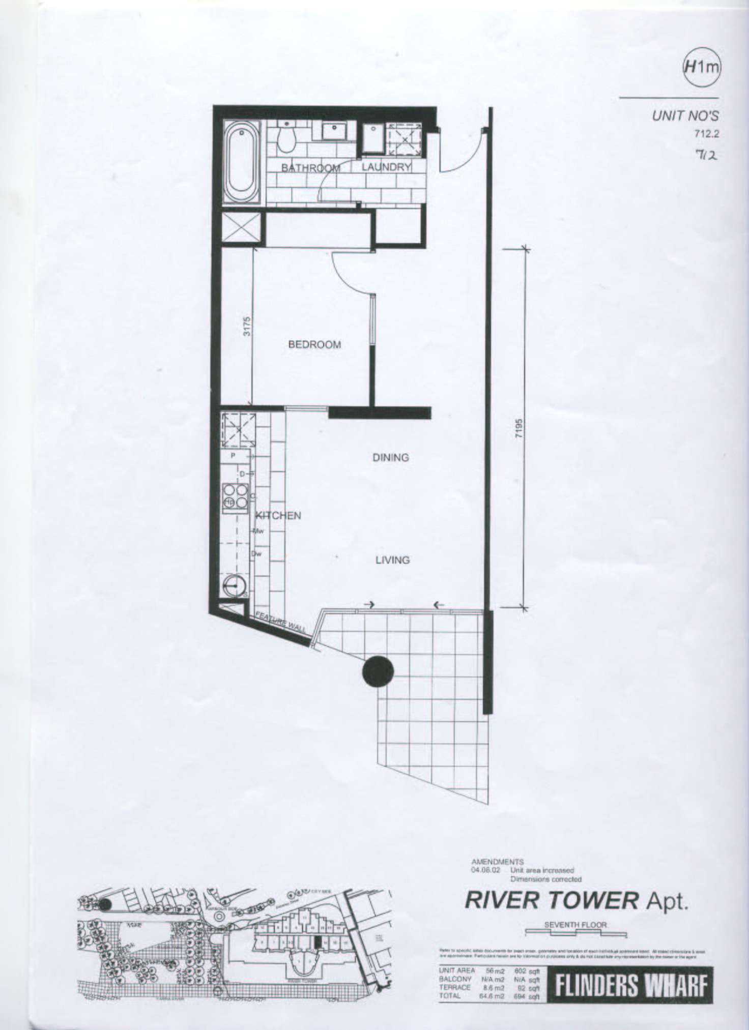 Floorplan of Homely apartment listing, 712/60 Siddeley Street, Docklands VIC 3008