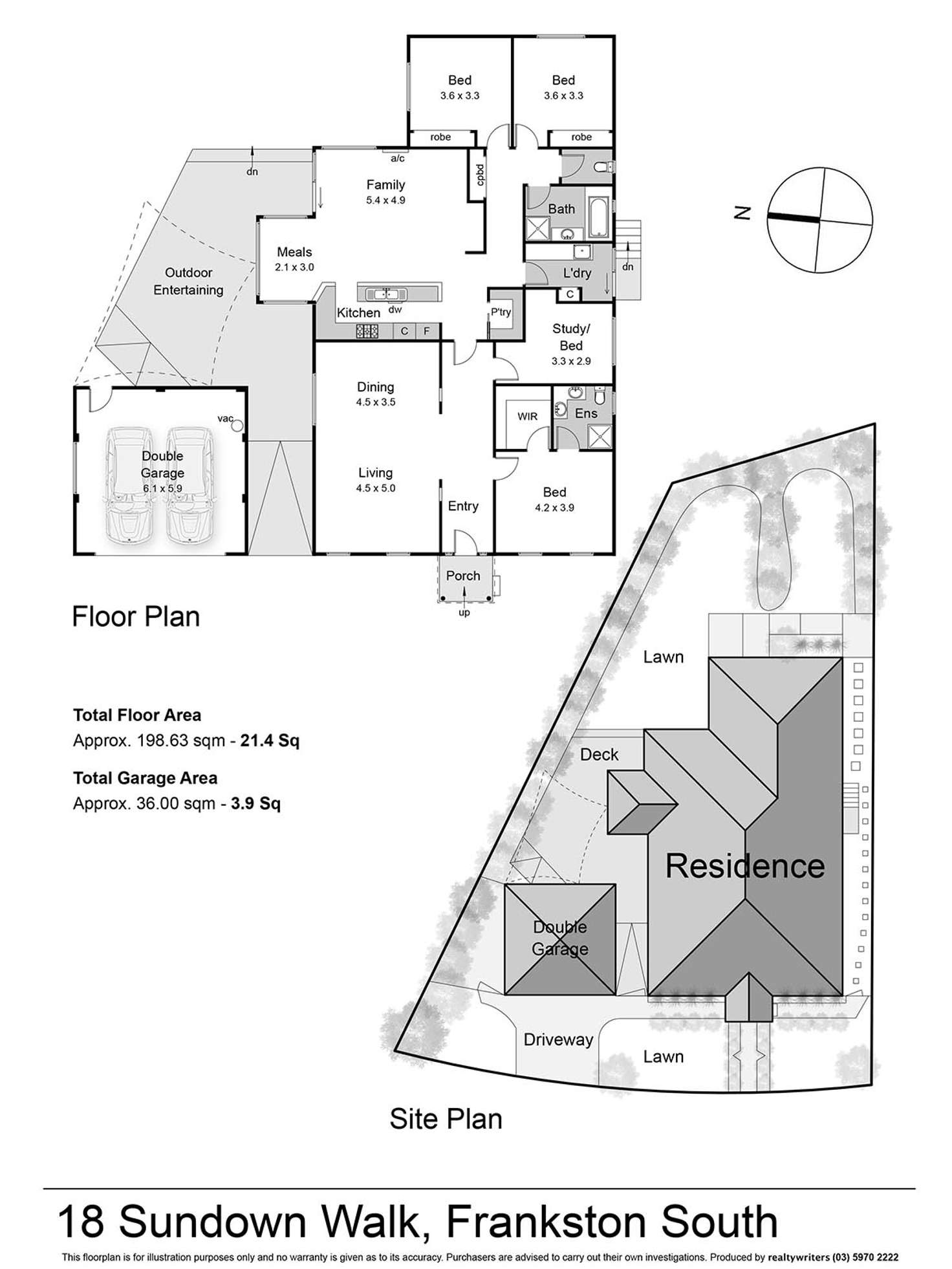 Floorplan of Homely house listing, 18 Sundown Walk, Frankston South VIC 3199