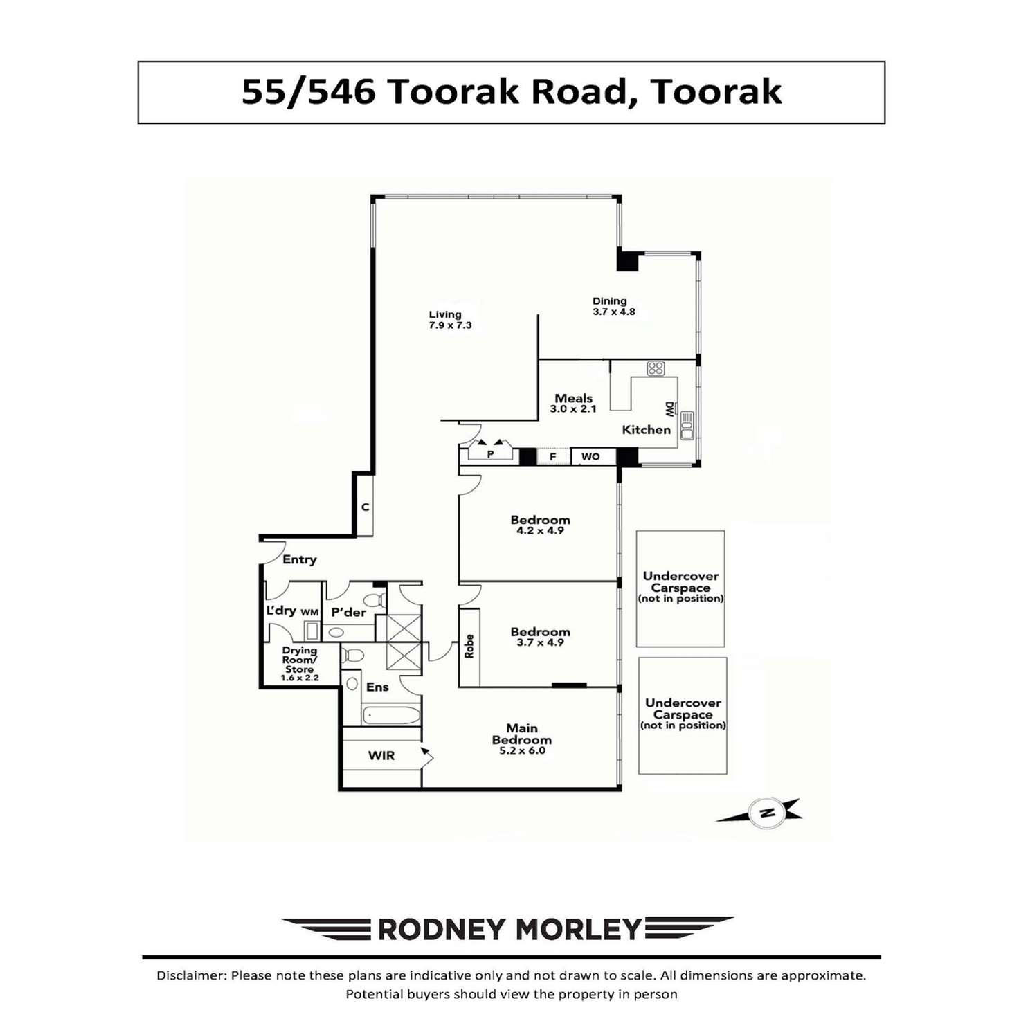 Floorplan of Homely apartment listing, 55/546 Toorak Road, Toorak VIC 3142