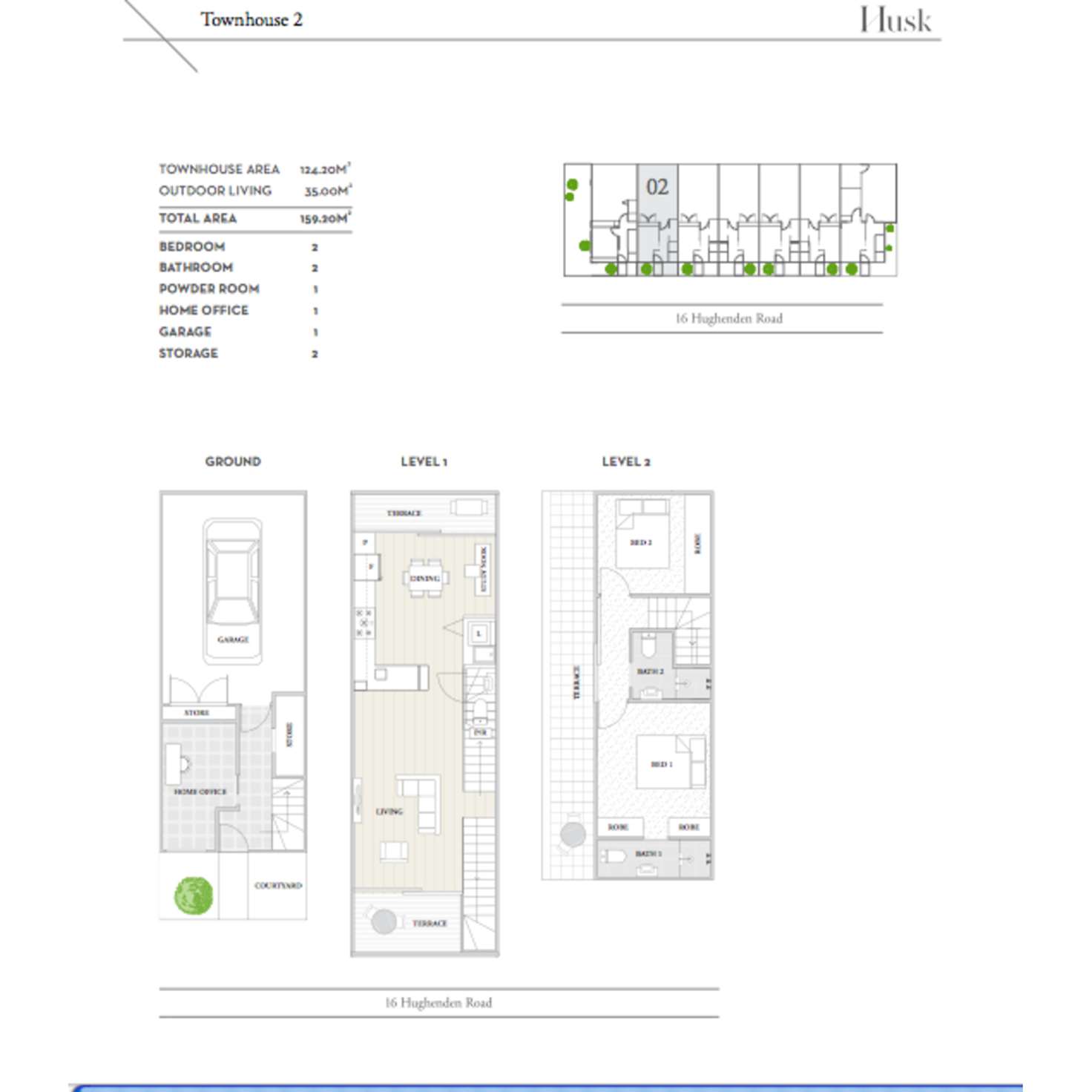 Floorplan of Homely townhouse listing, 2/16 Hughenden Road, St Kilda East VIC 3183