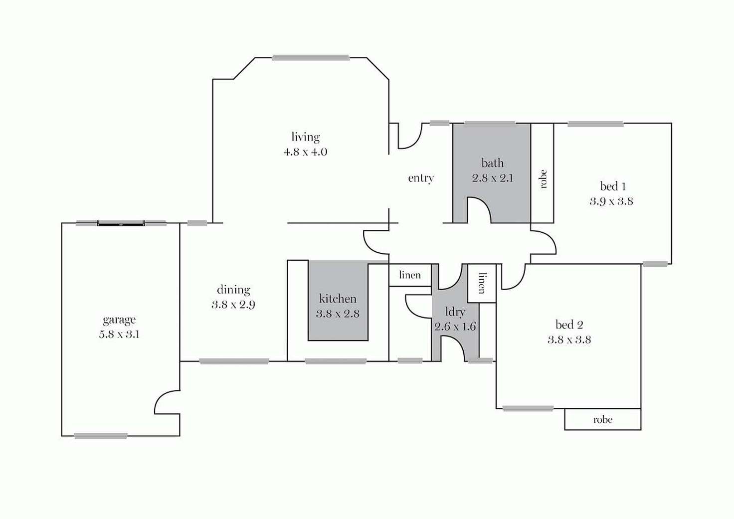 Floorplan of Homely townhouse listing, 4/147 Wendouree Parade, Lake Wendouree VIC 3350