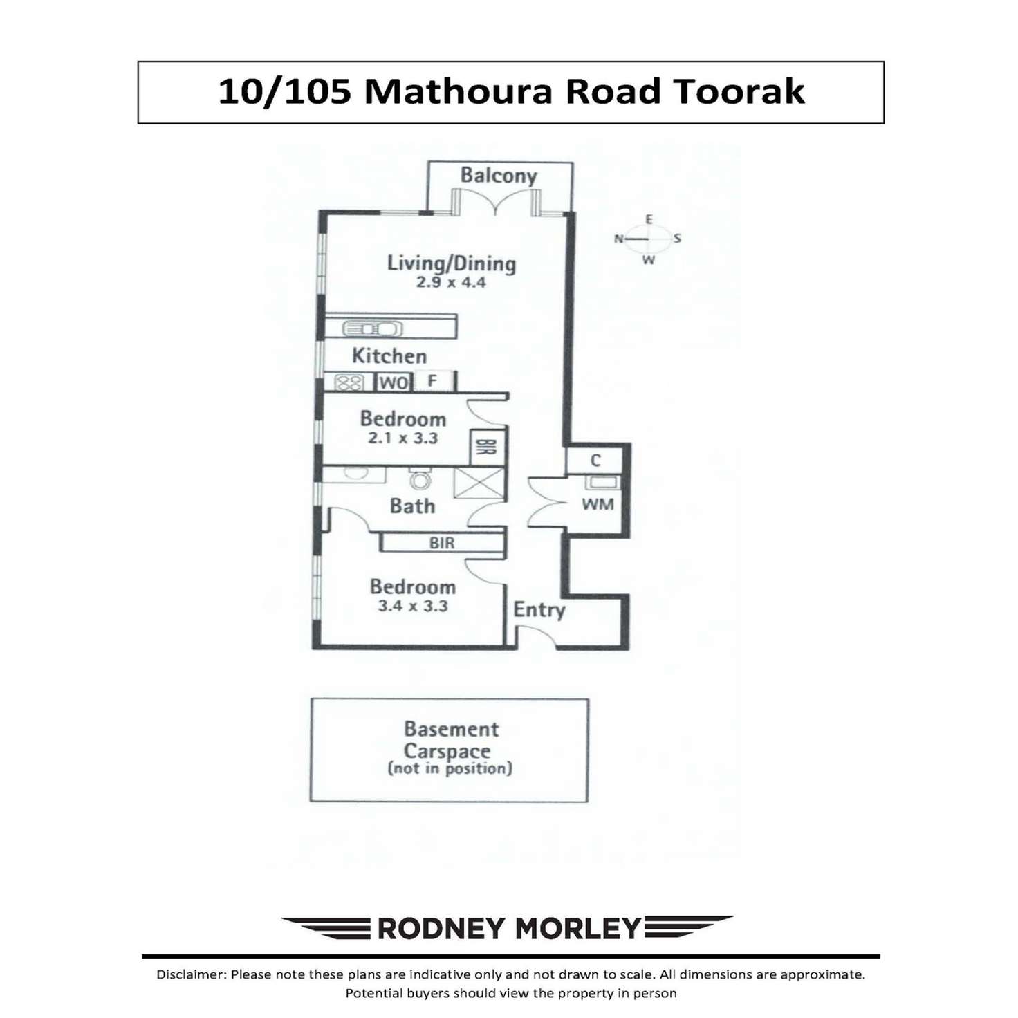 Floorplan of Homely apartment listing, 10/105 Mathoura Road, Toorak VIC 3142