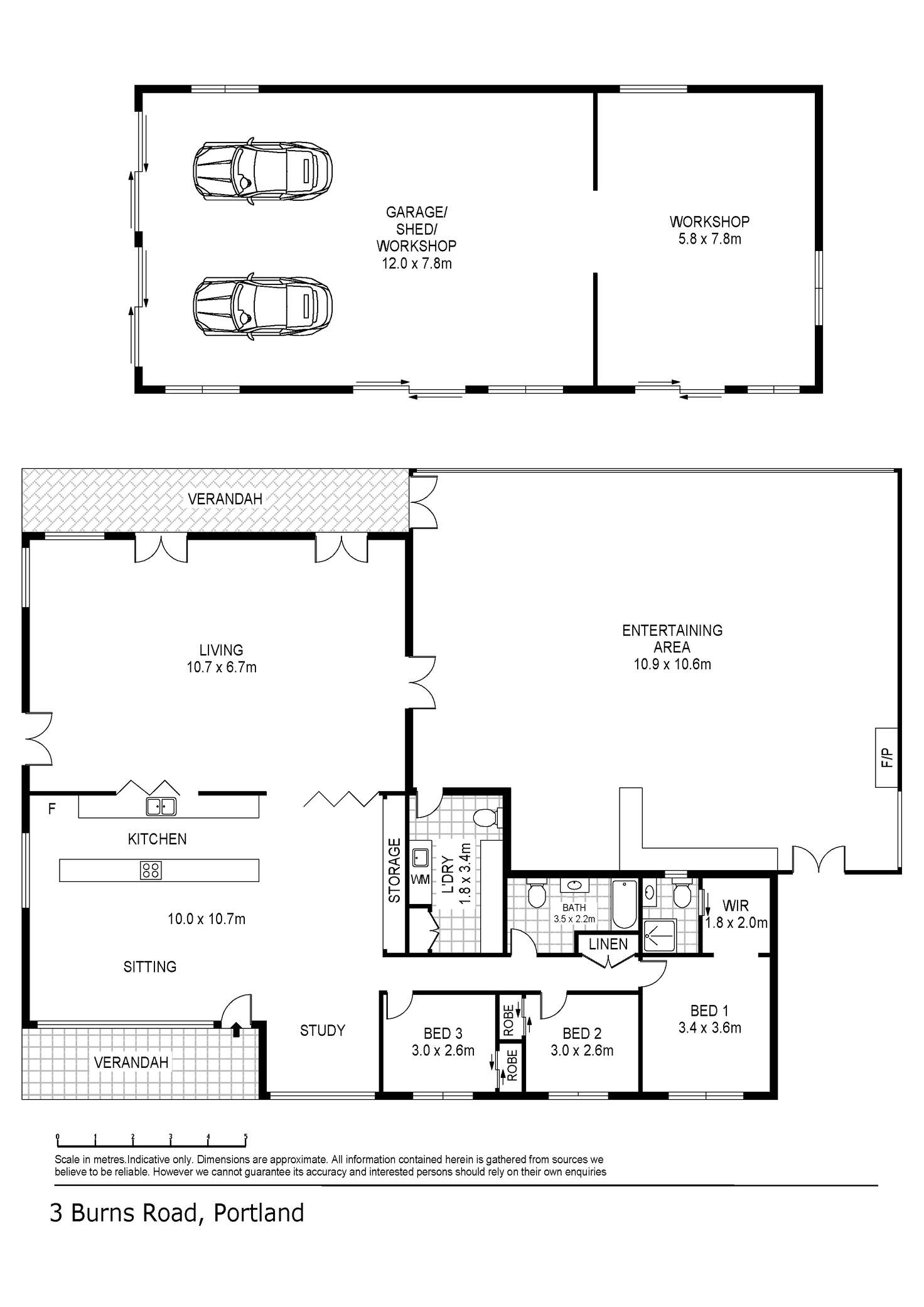Floorplan of Homely house listing, 3 Burns Road, Portland VIC 3305