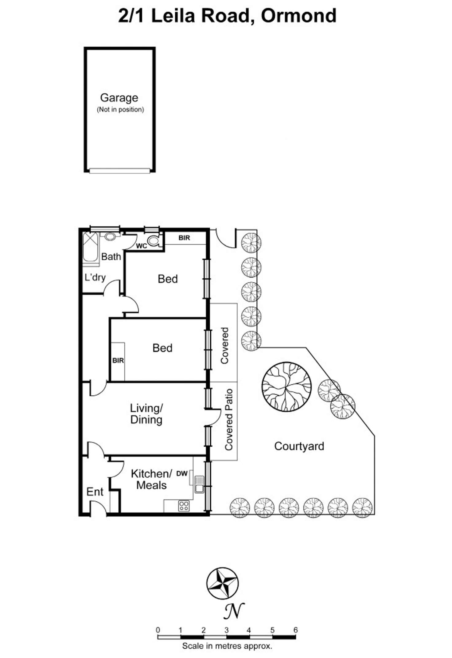 Floorplan of Homely apartment listing, 2/1 Leila Road, Ormond VIC 3204