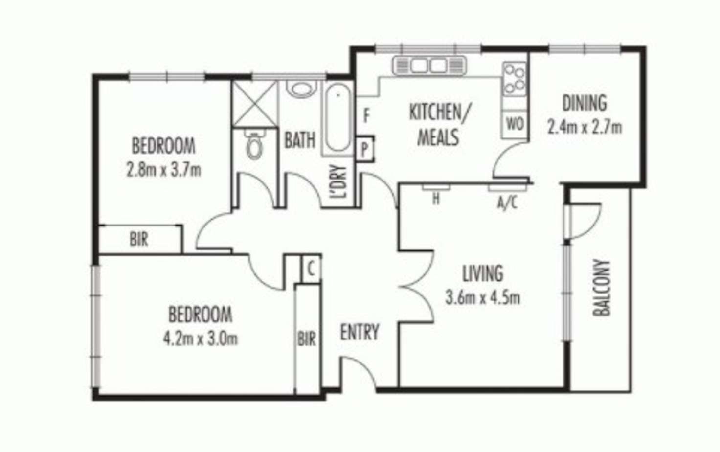 Floorplan of Homely apartment listing, 6/88 Brighton Road, Elsternwick VIC 3185